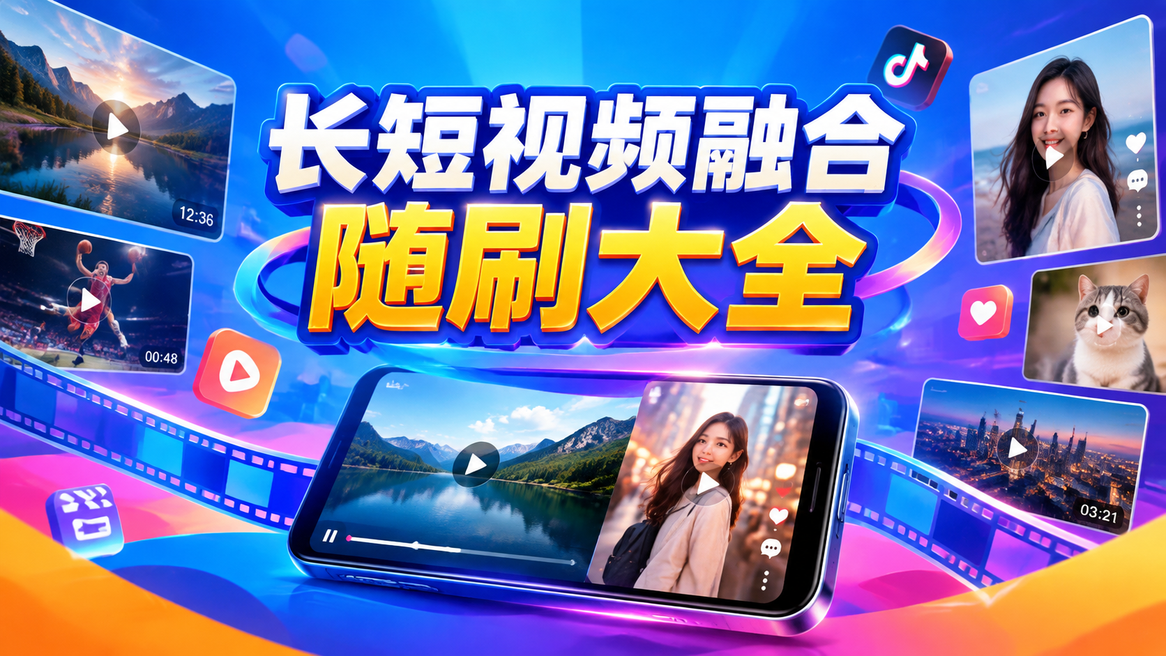 长短视频融合随刷大全