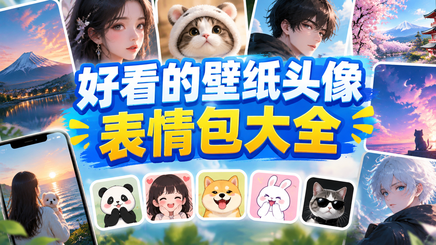 好看的壁纸头像表情包大全