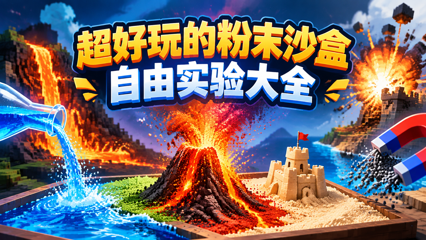 超好玩的粉末沙盒自由实验大全