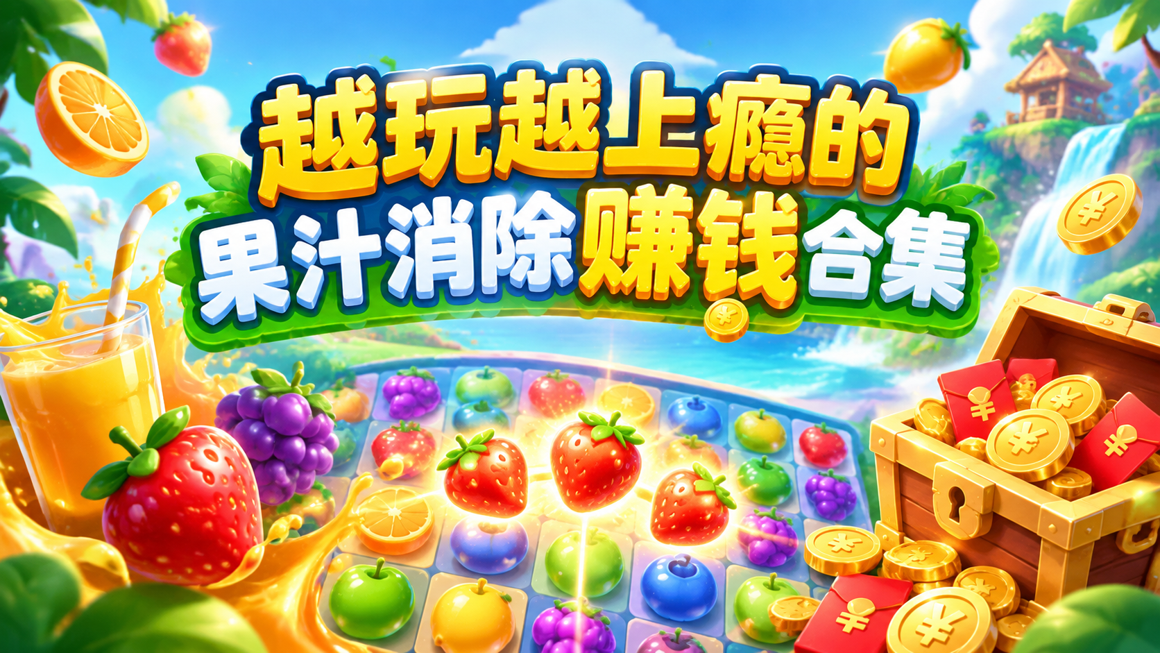 越玩越上瘾的果汁消除赚钱合集