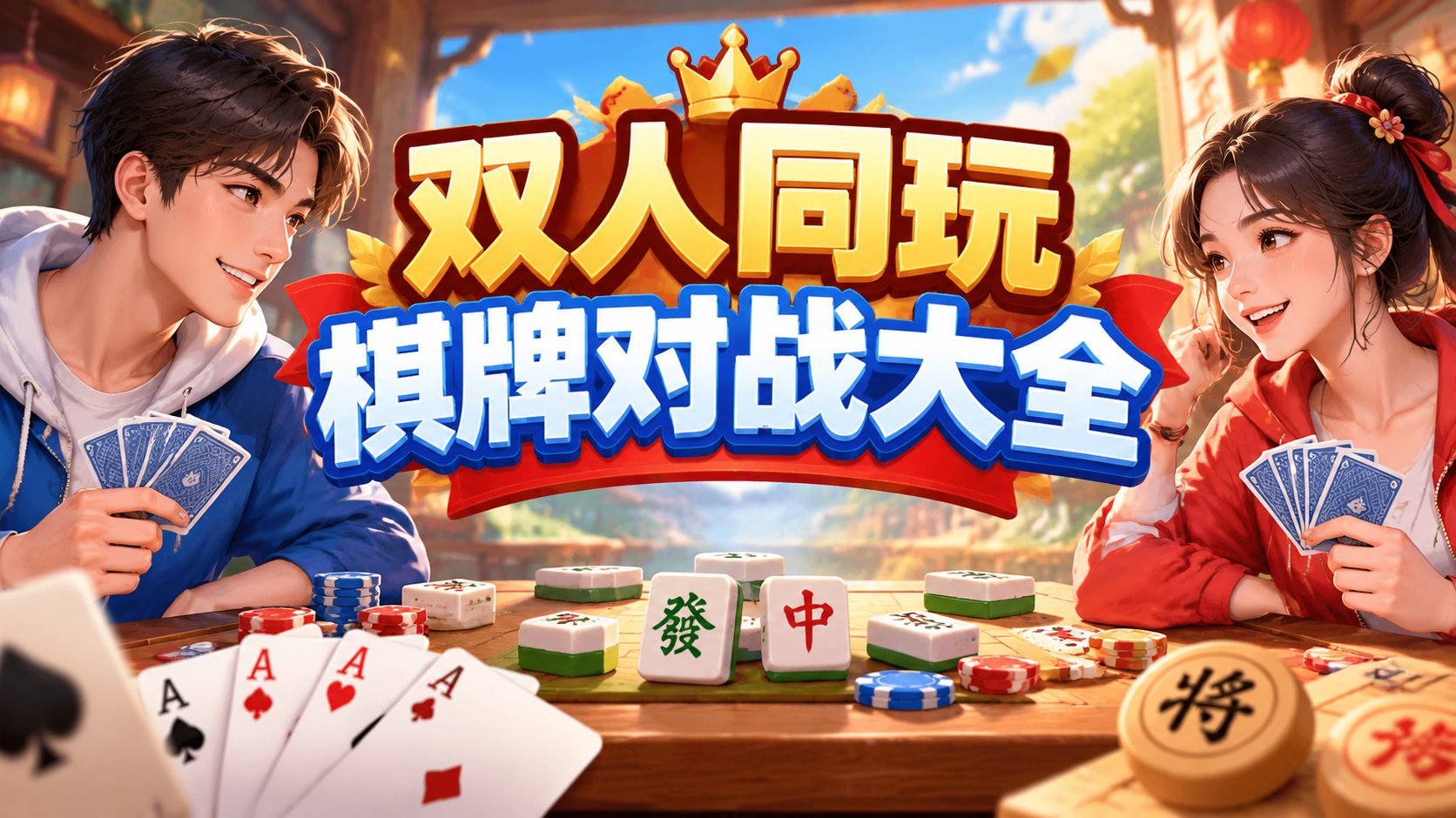 双人同玩棋牌对战大全