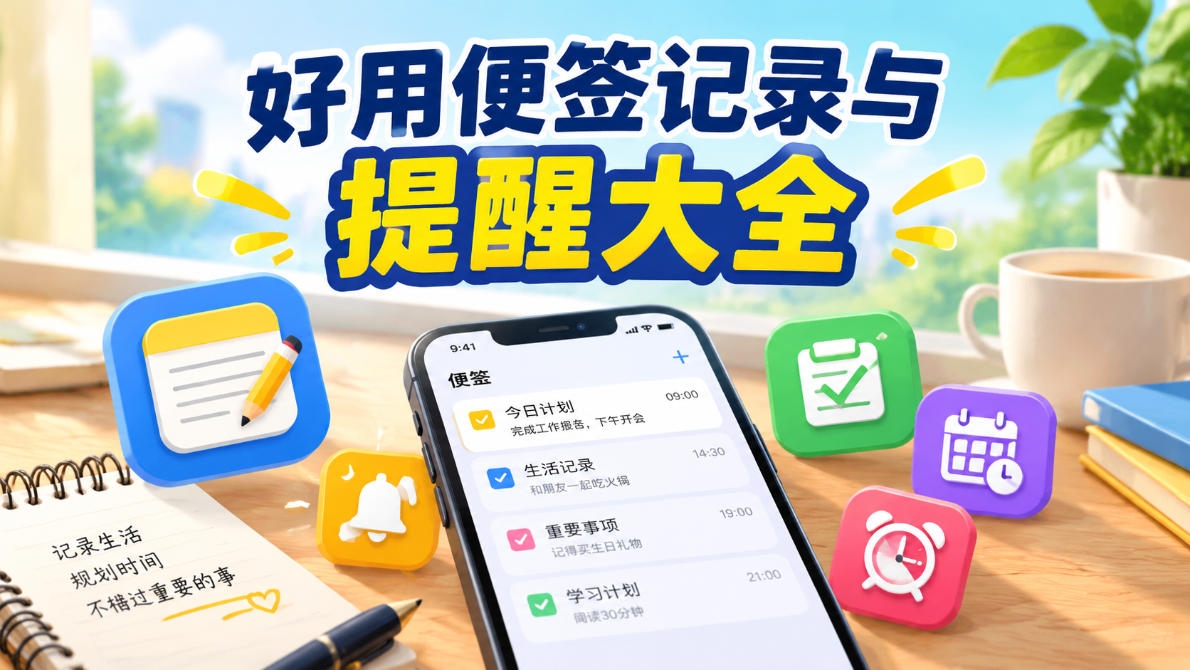 好用便签记录与提醒大全