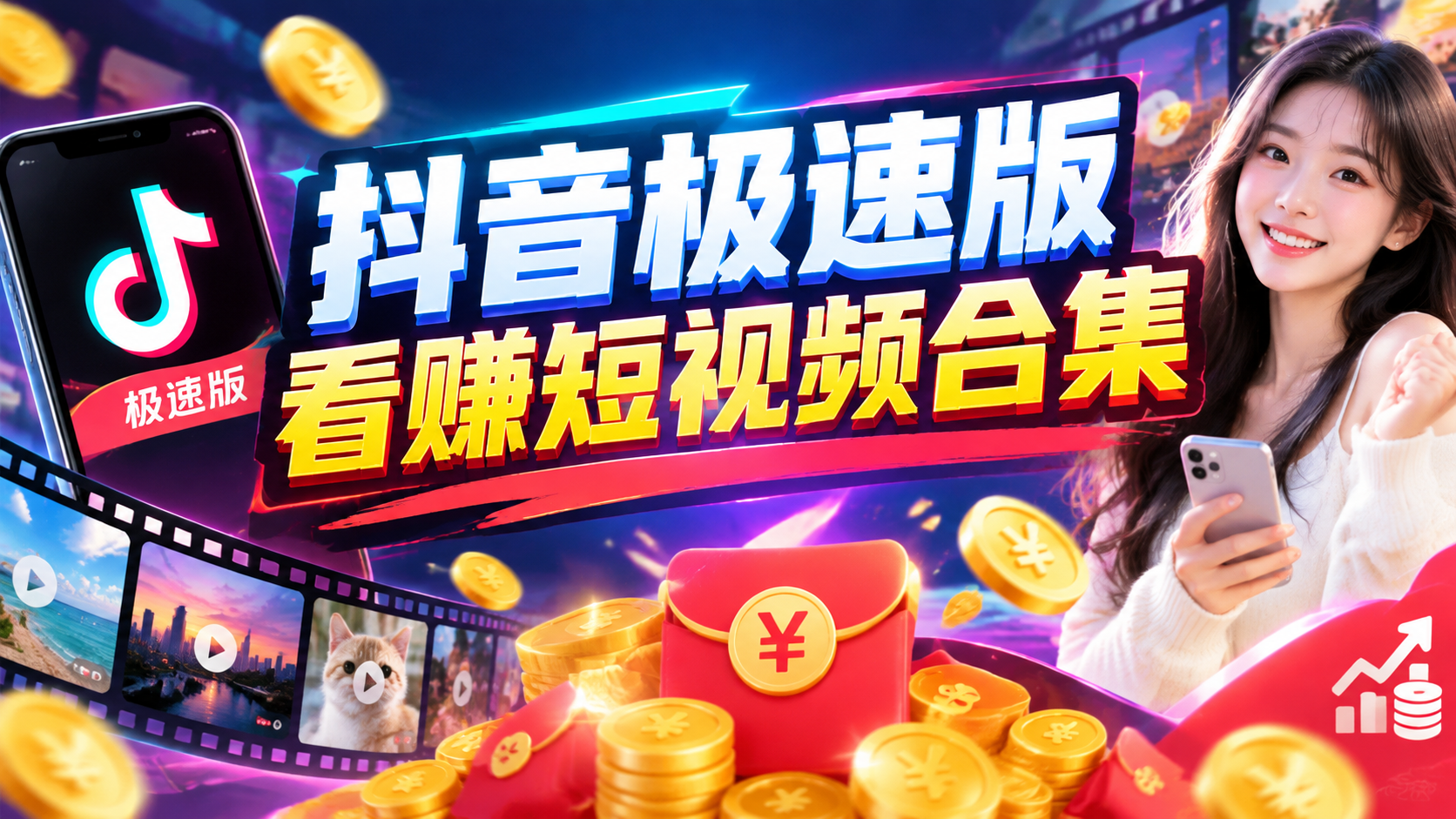 抖音极速版看赚短视频合集