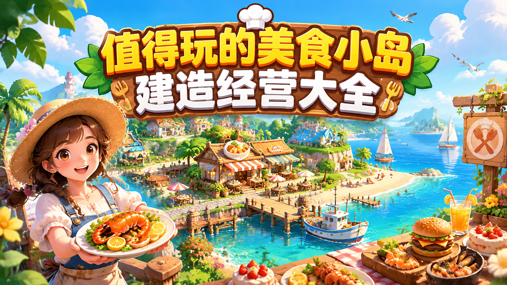 值得玩的美食小岛建造经营大全