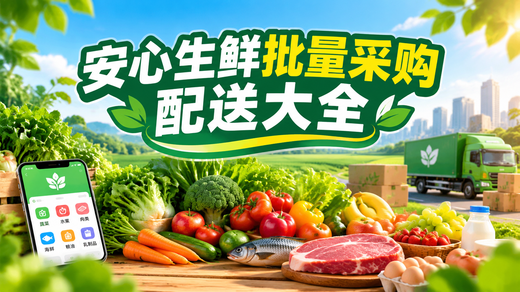 安心生鲜批量采购配送大全