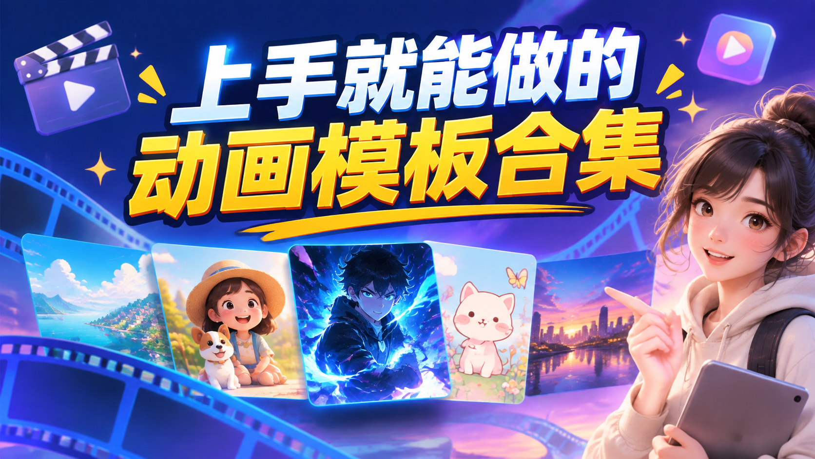上手就能做的动画模板合集