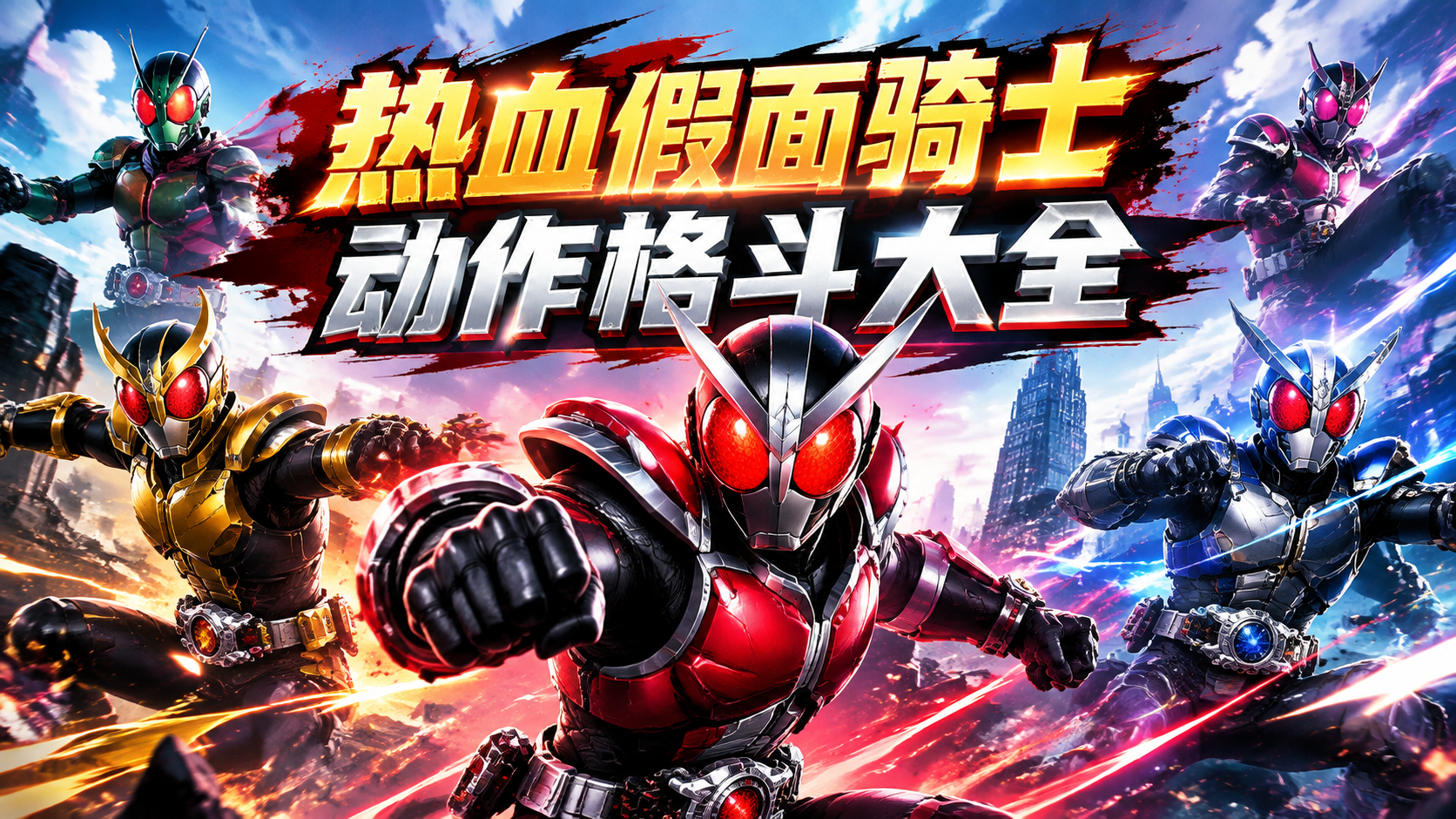 热血假面骑士动作格斗大全