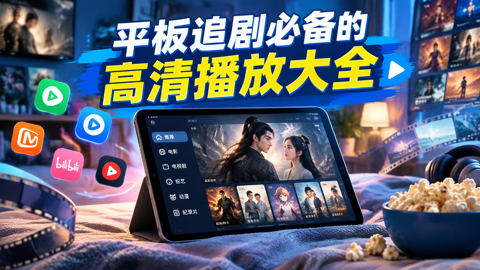 平板追剧必备的高清播放大全