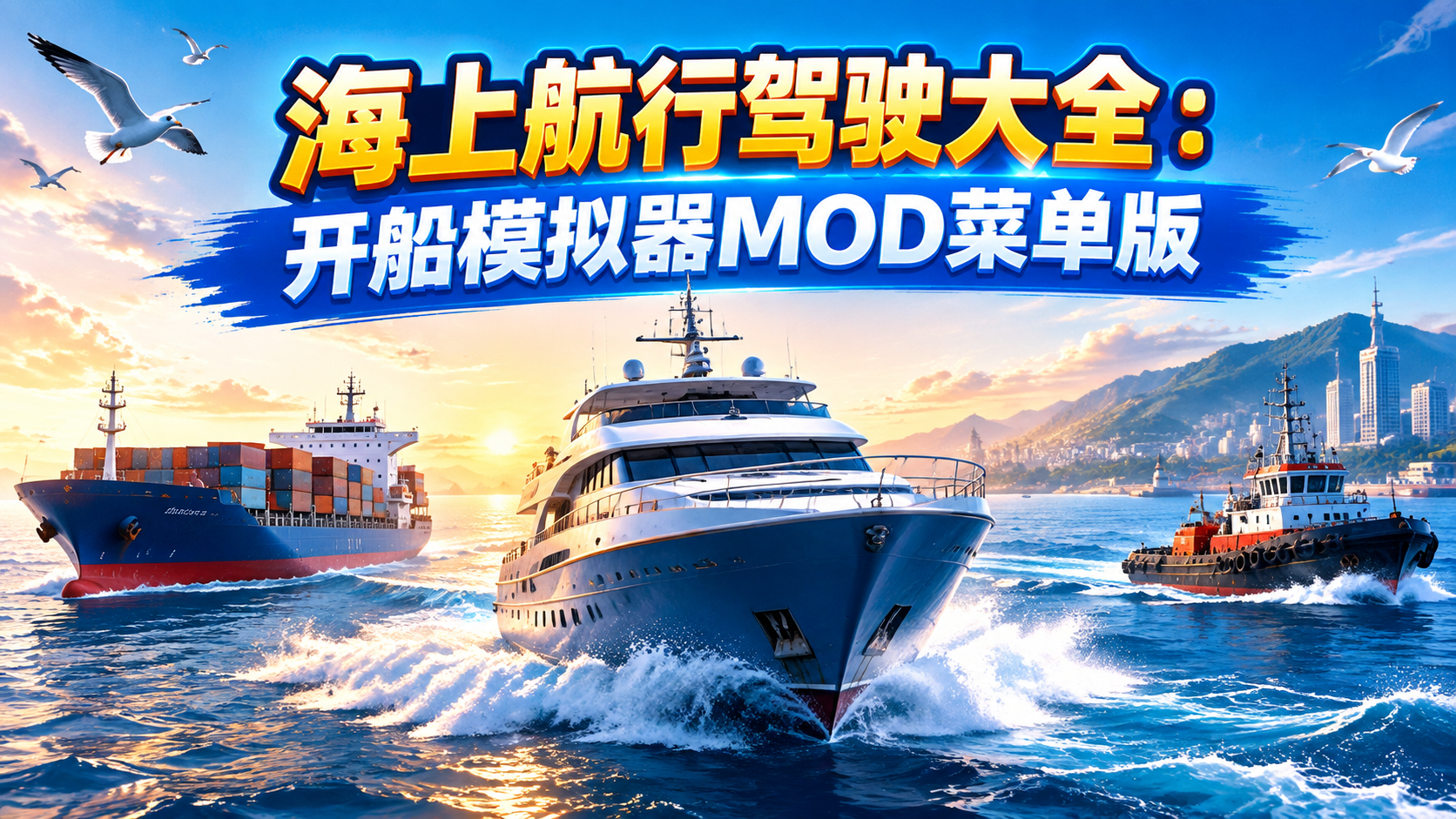 海上航行驾驶大全：开船模拟器MOD菜单版