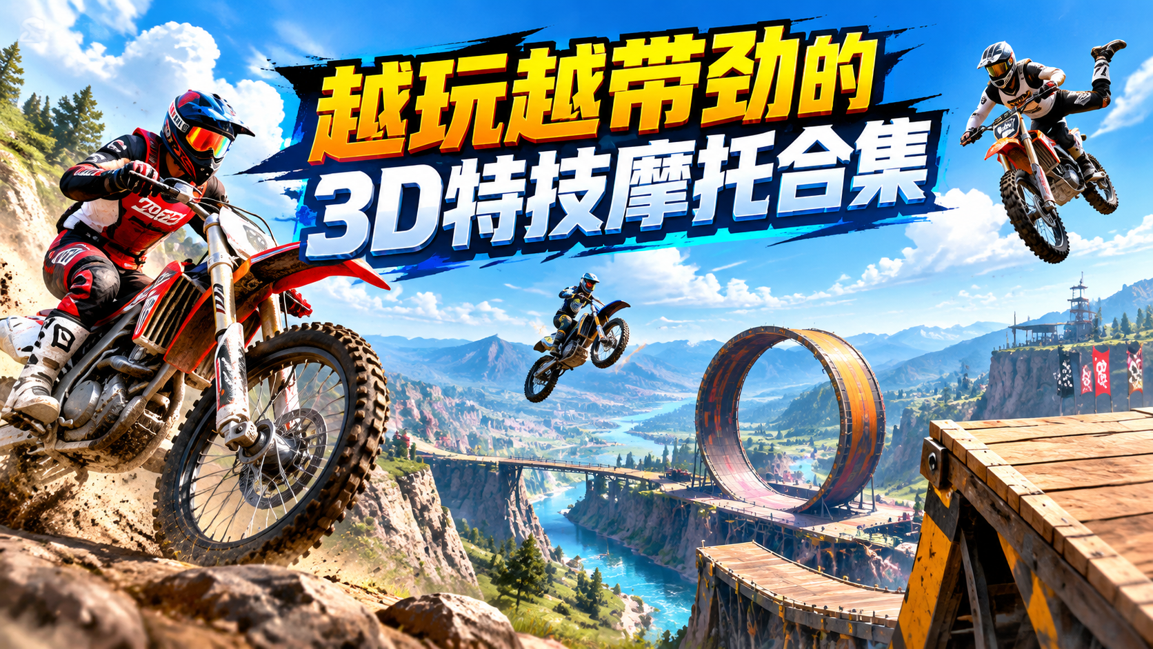 越玩越带劲的3D特技摩托合集