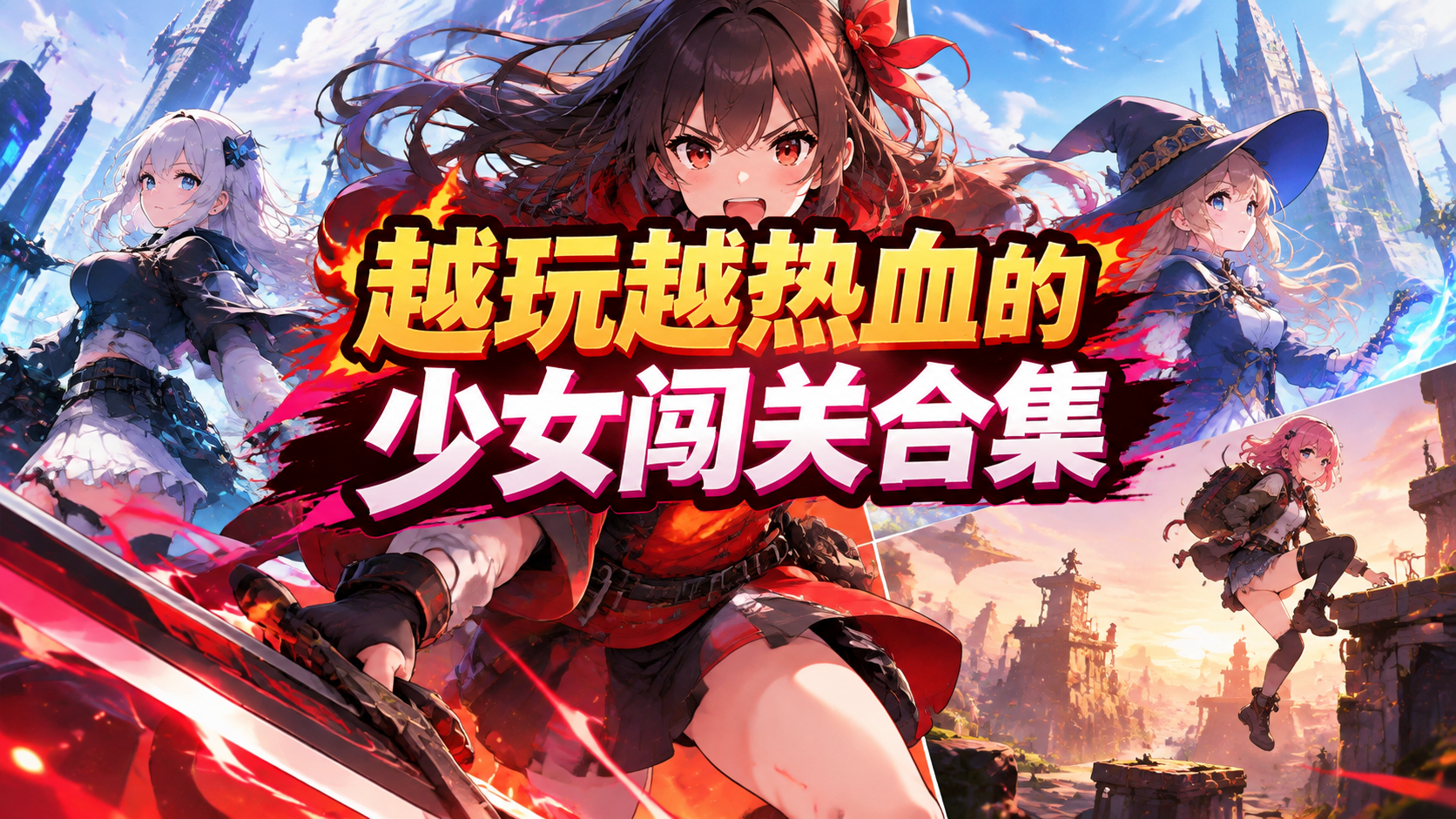 越玩越热血的少女闯关合集