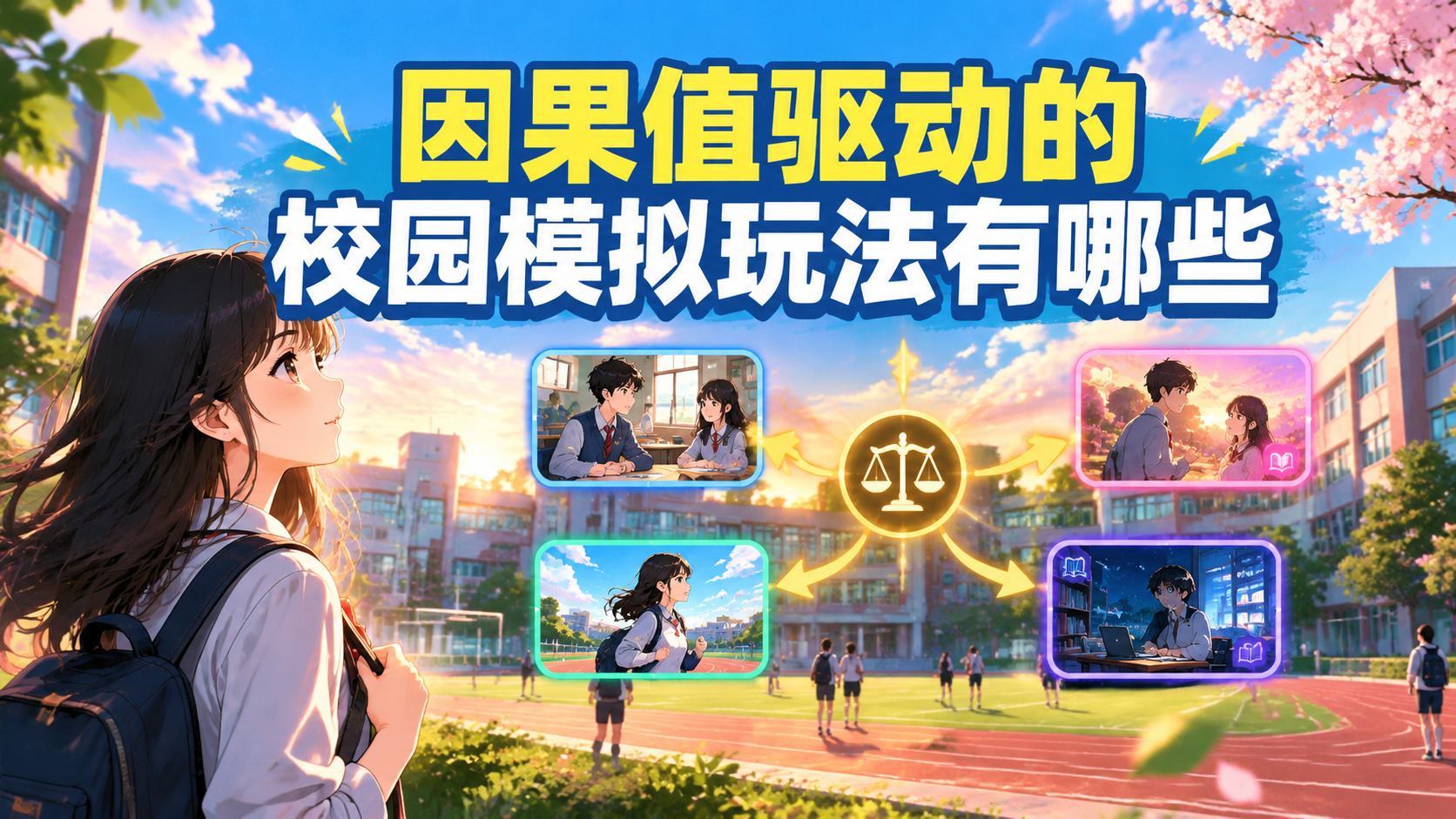 因果值驱动的校园模拟玩法有哪些