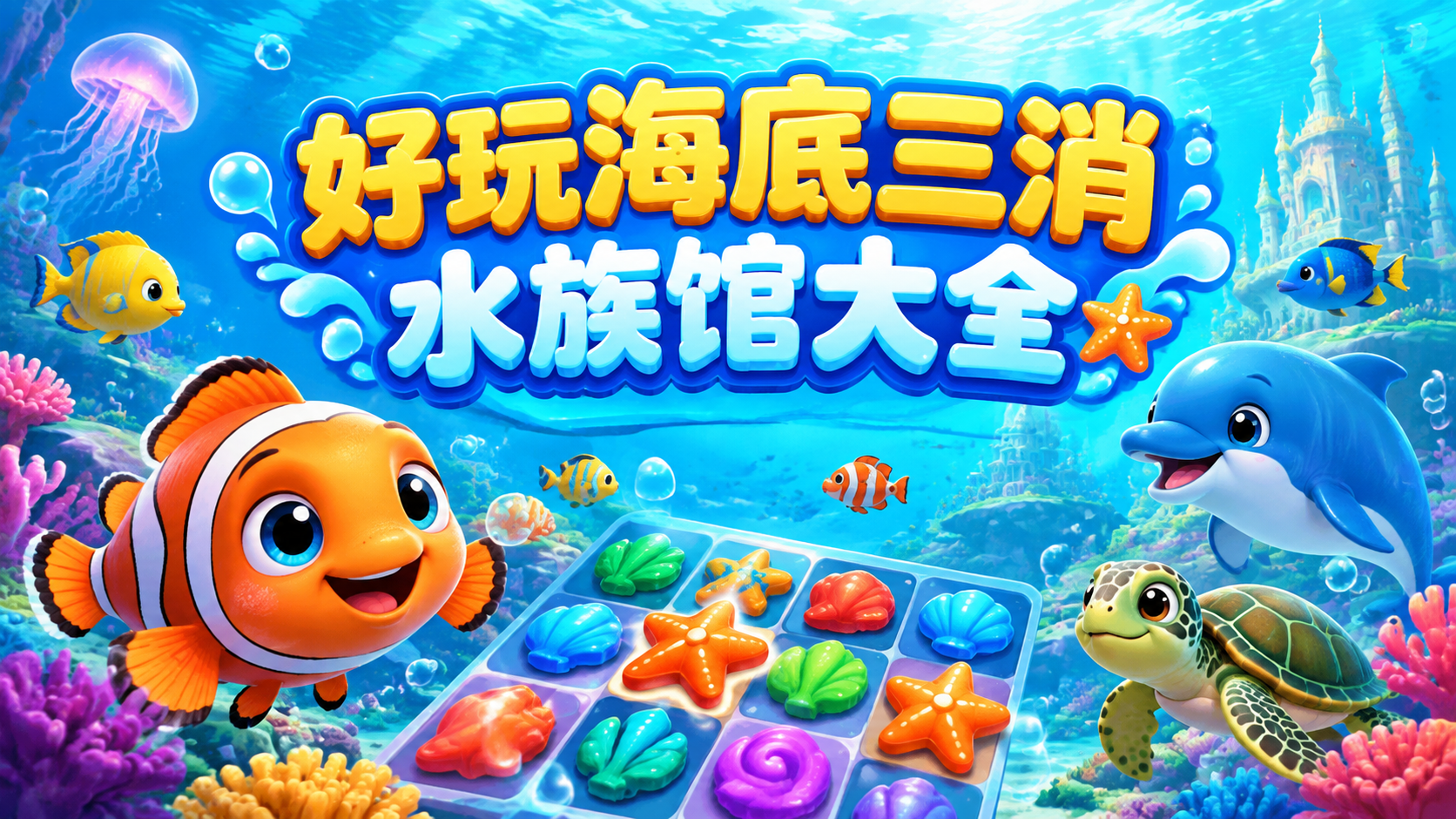 好玩海底三消水族馆大全
