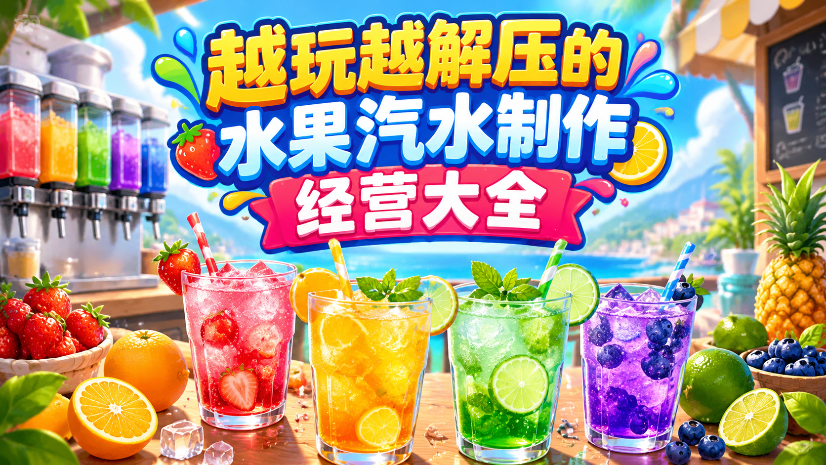 越玩越解压的水果汽水制作经营大全