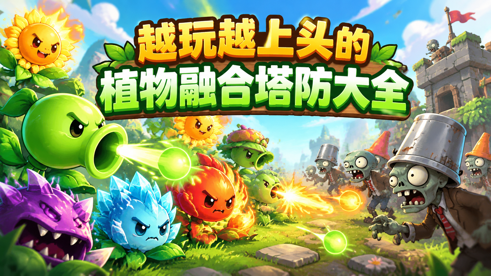 越玩越上头的植物融合塔防大全