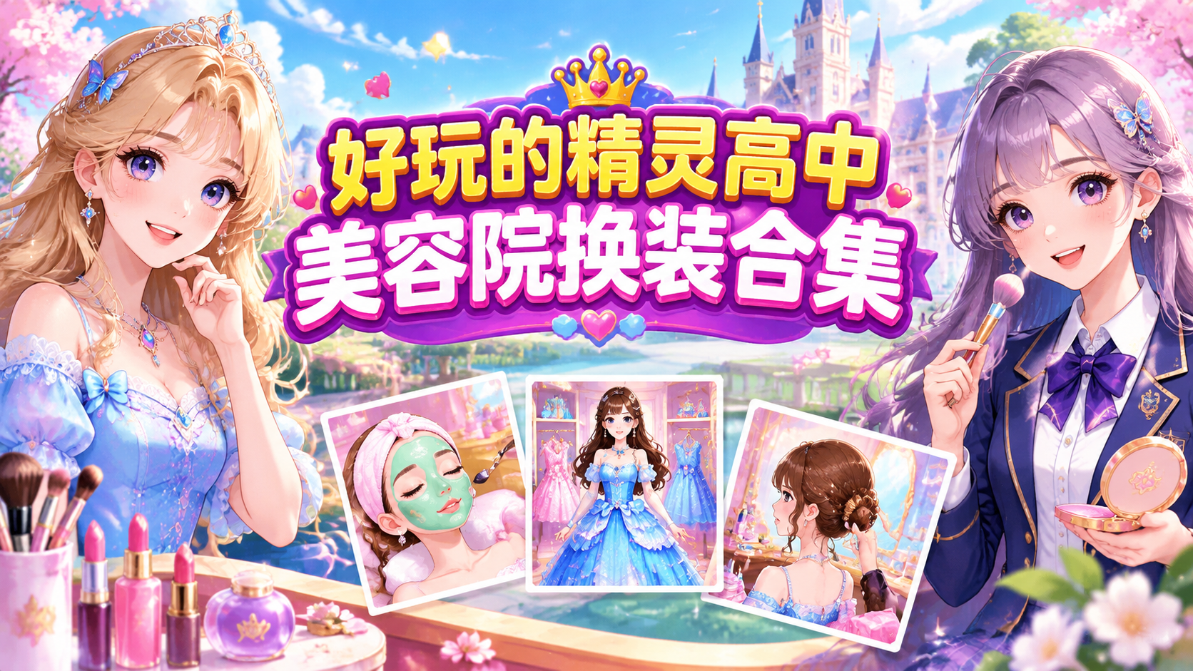 好玩的精灵高中美容院换装合集