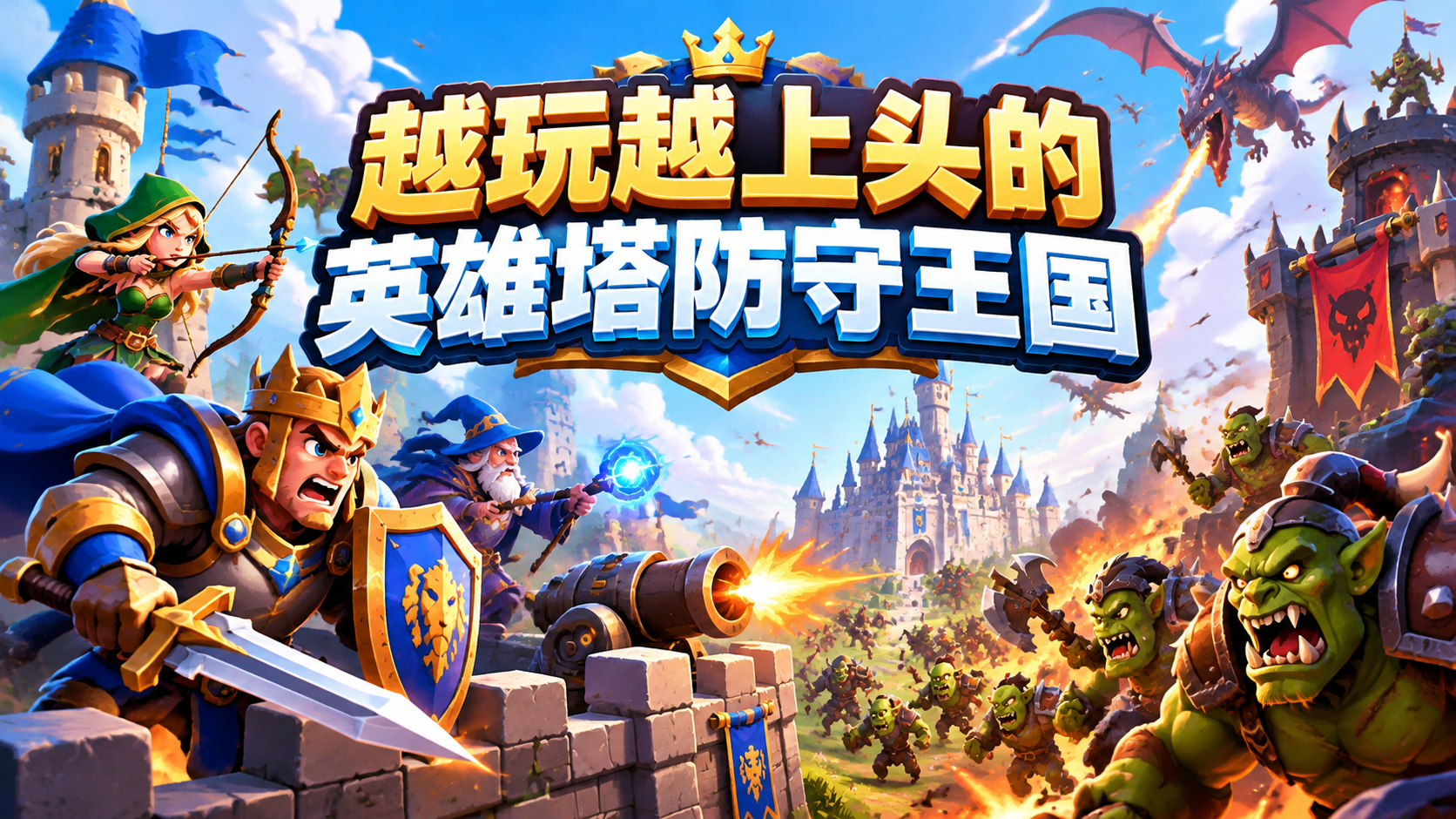 越玩越上头的英雄塔防守王国