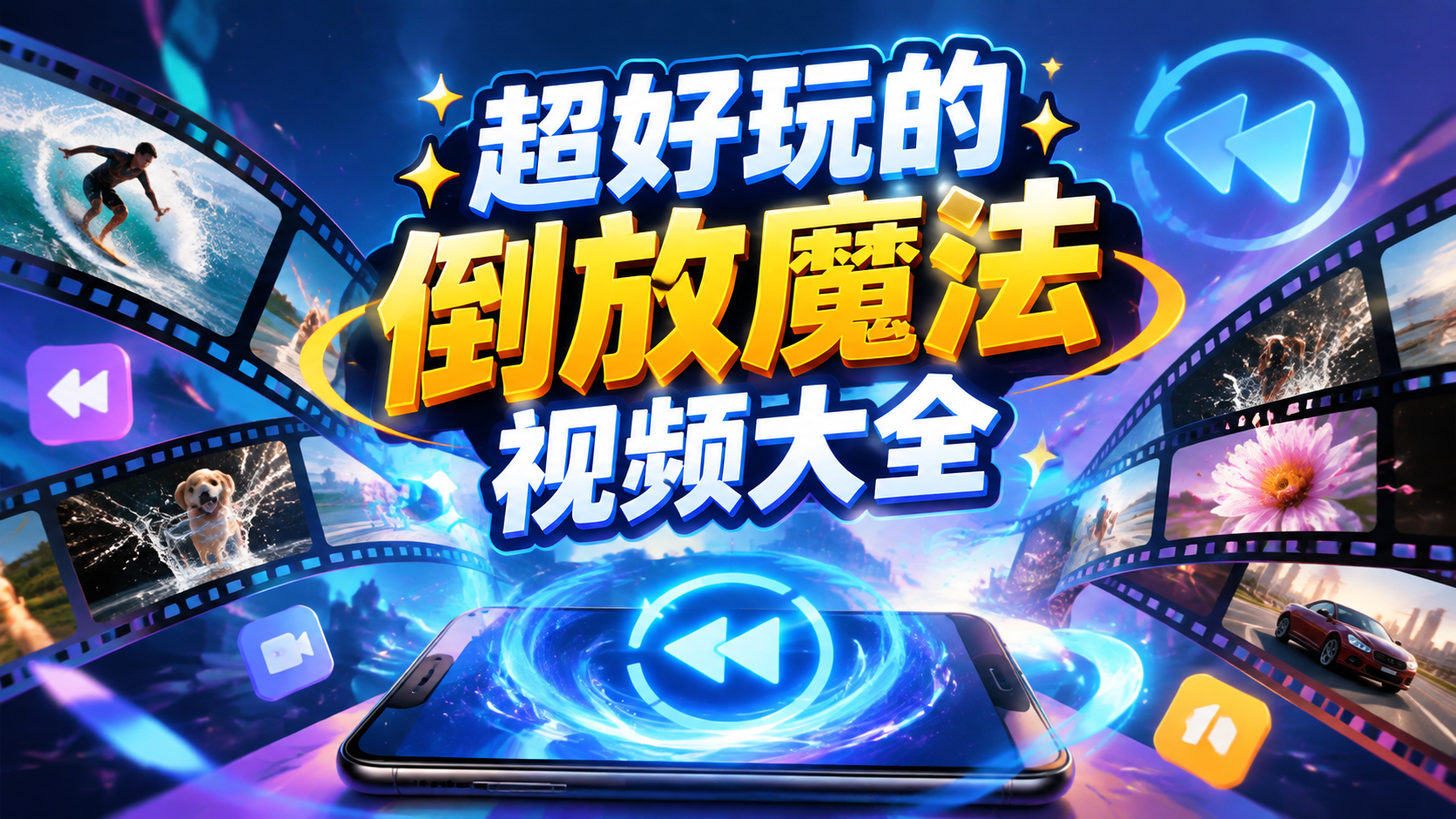 超好玩的倒放魔法视频大全