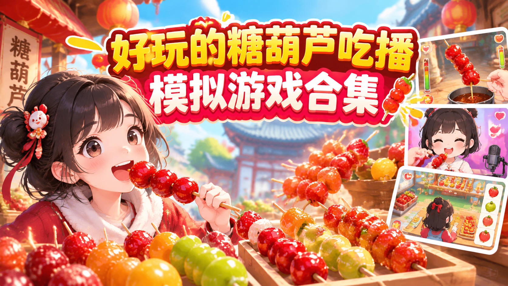 好玩的糖葫芦吃播模拟游戏合集