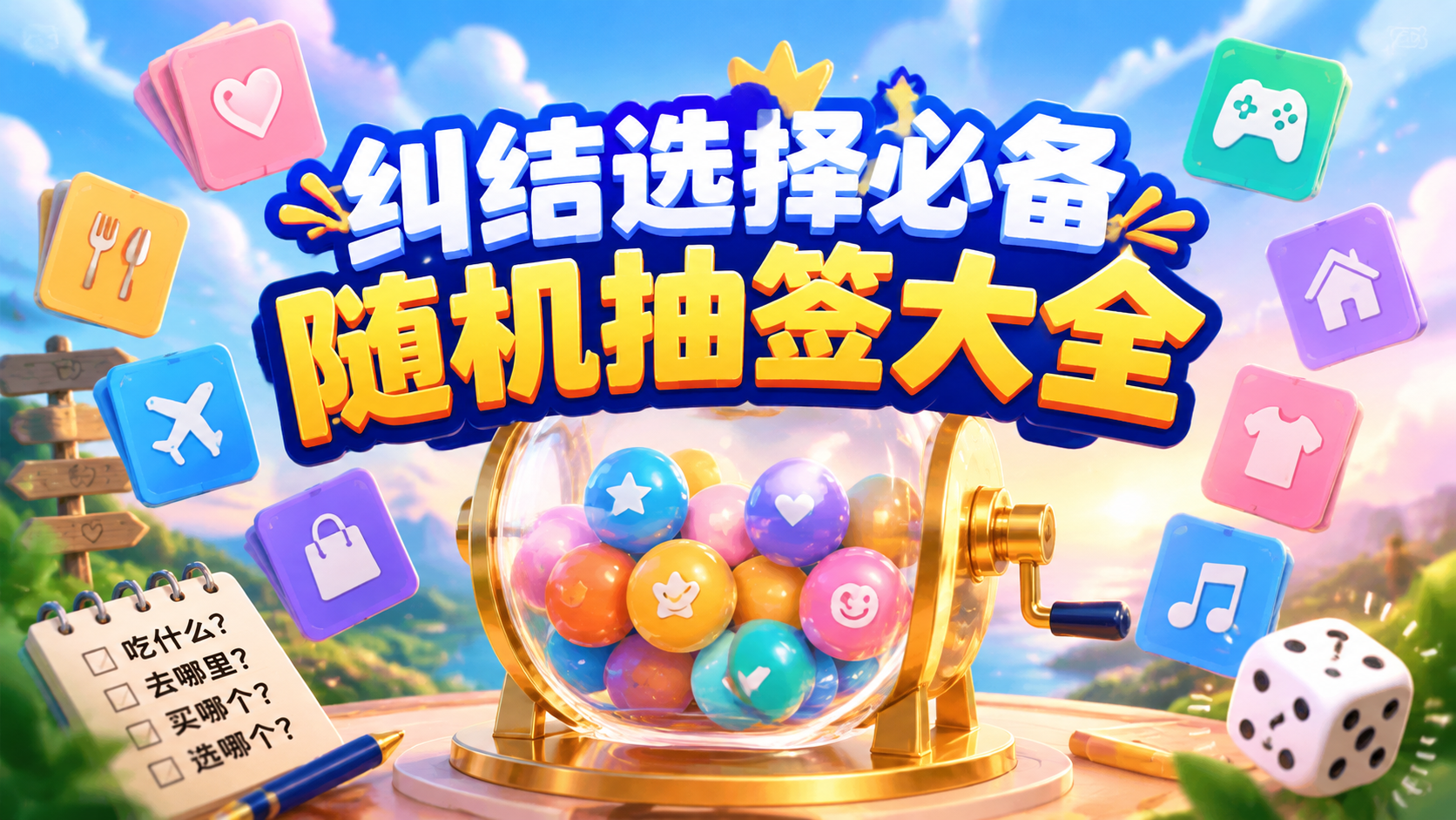 纠结选择必备随机抽签大全