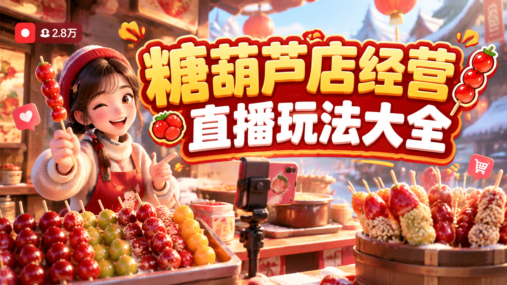 糖葫芦店经营直播玩法大全