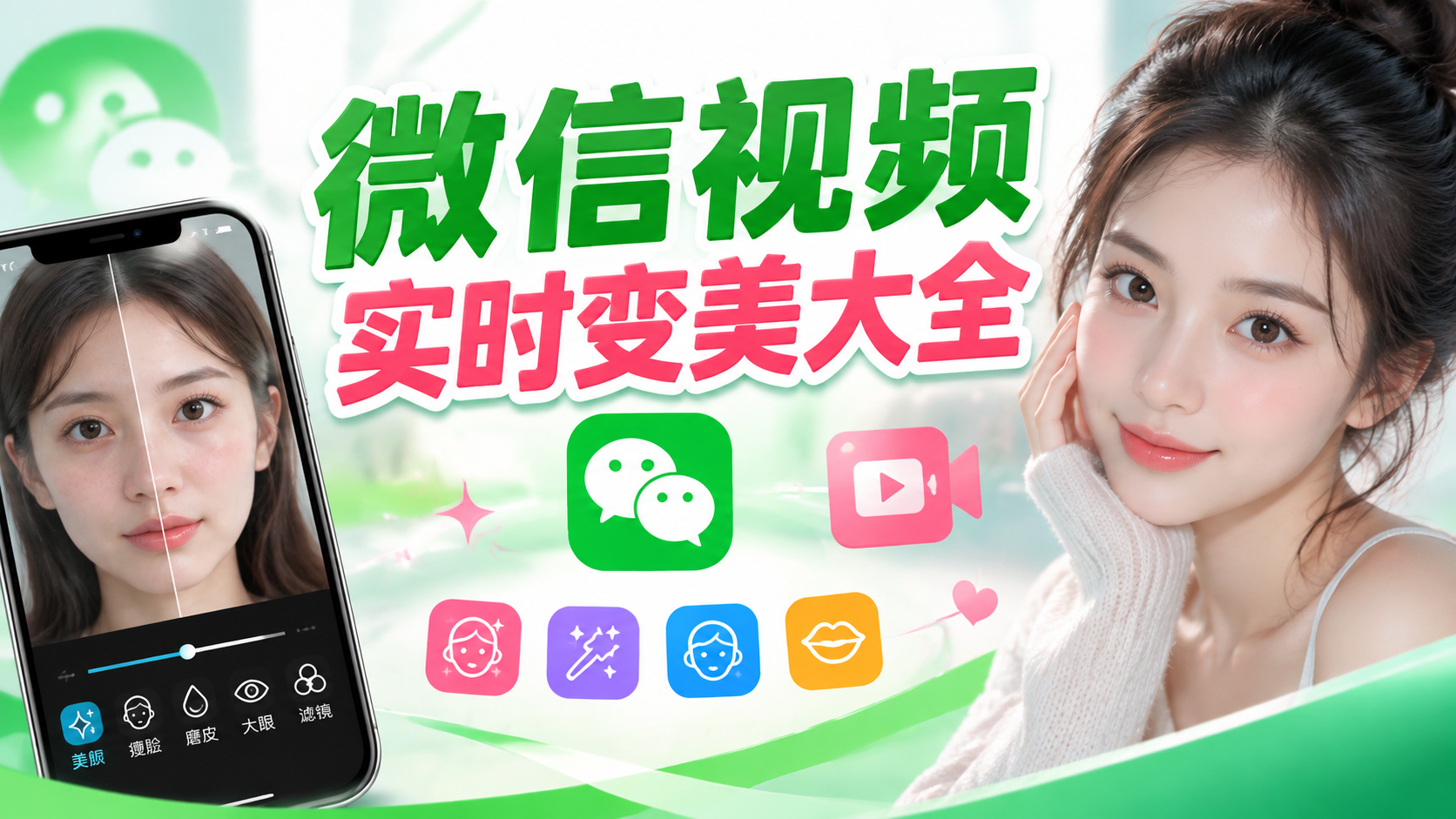 微信视频实时变美大全