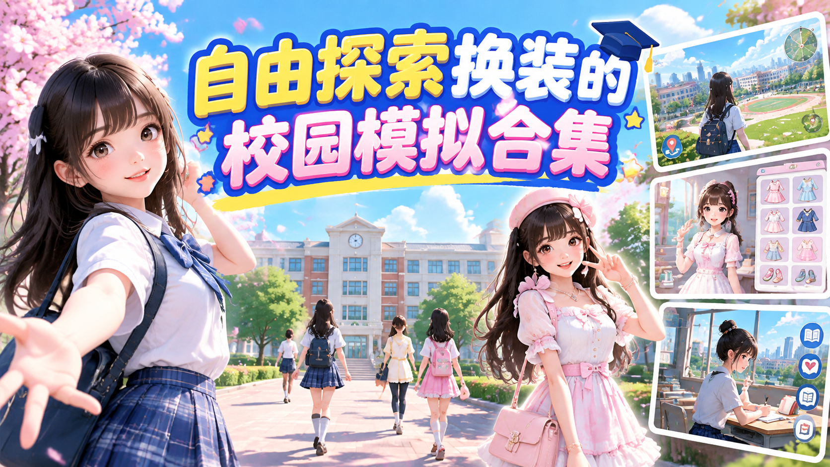 自由探索换装的校园模拟合集