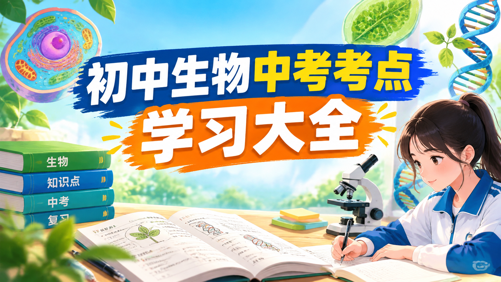 初中生物中考考点学习大全