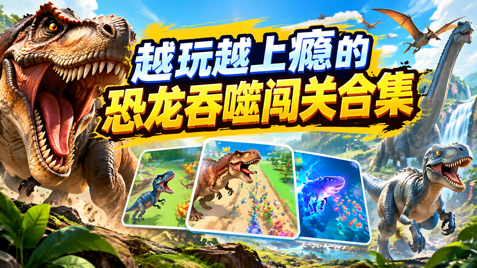 越玩越上瘾的恐龙吞噬闯关合集