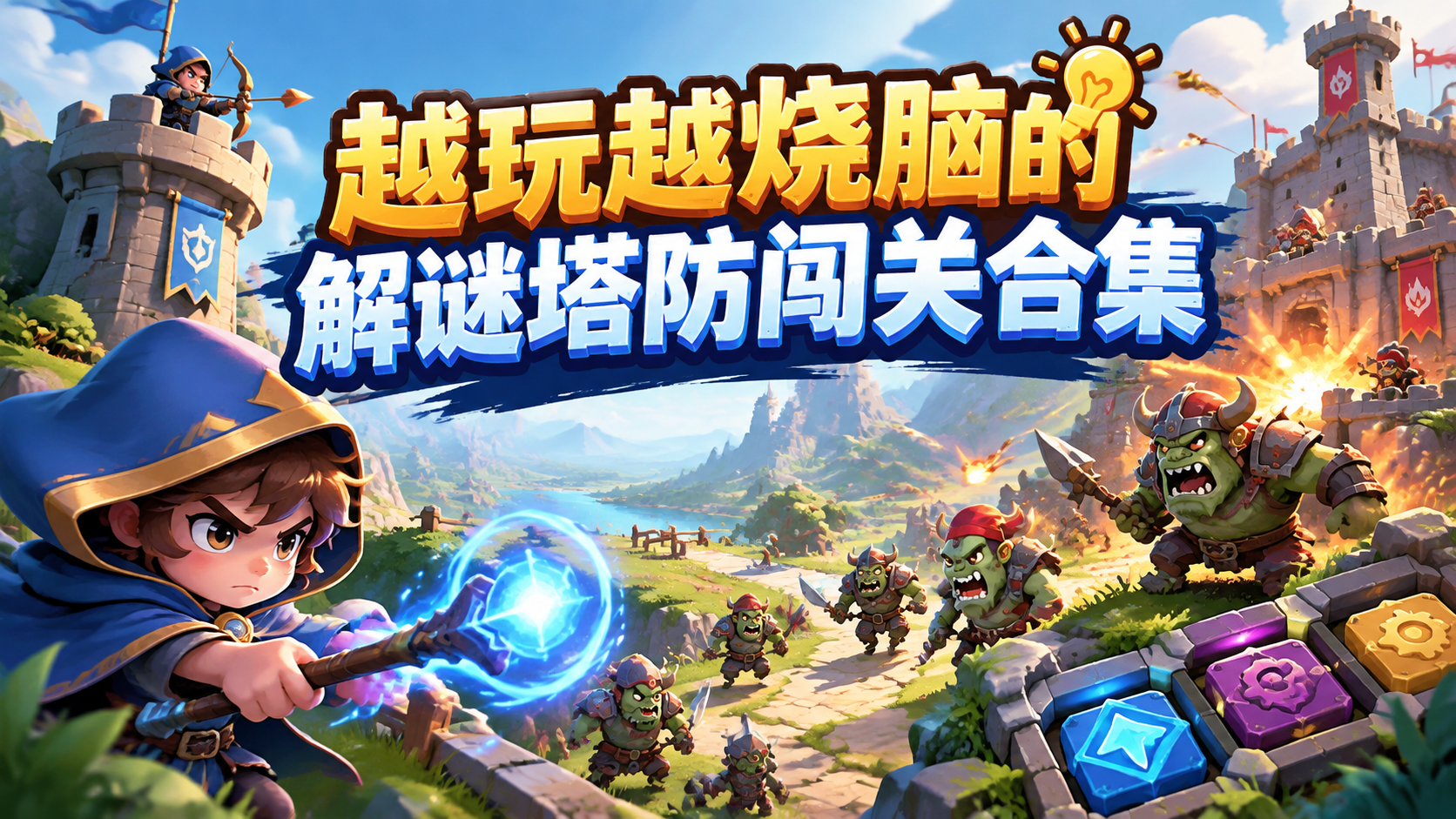 越玩越烧脑的解谜塔防闯关合集