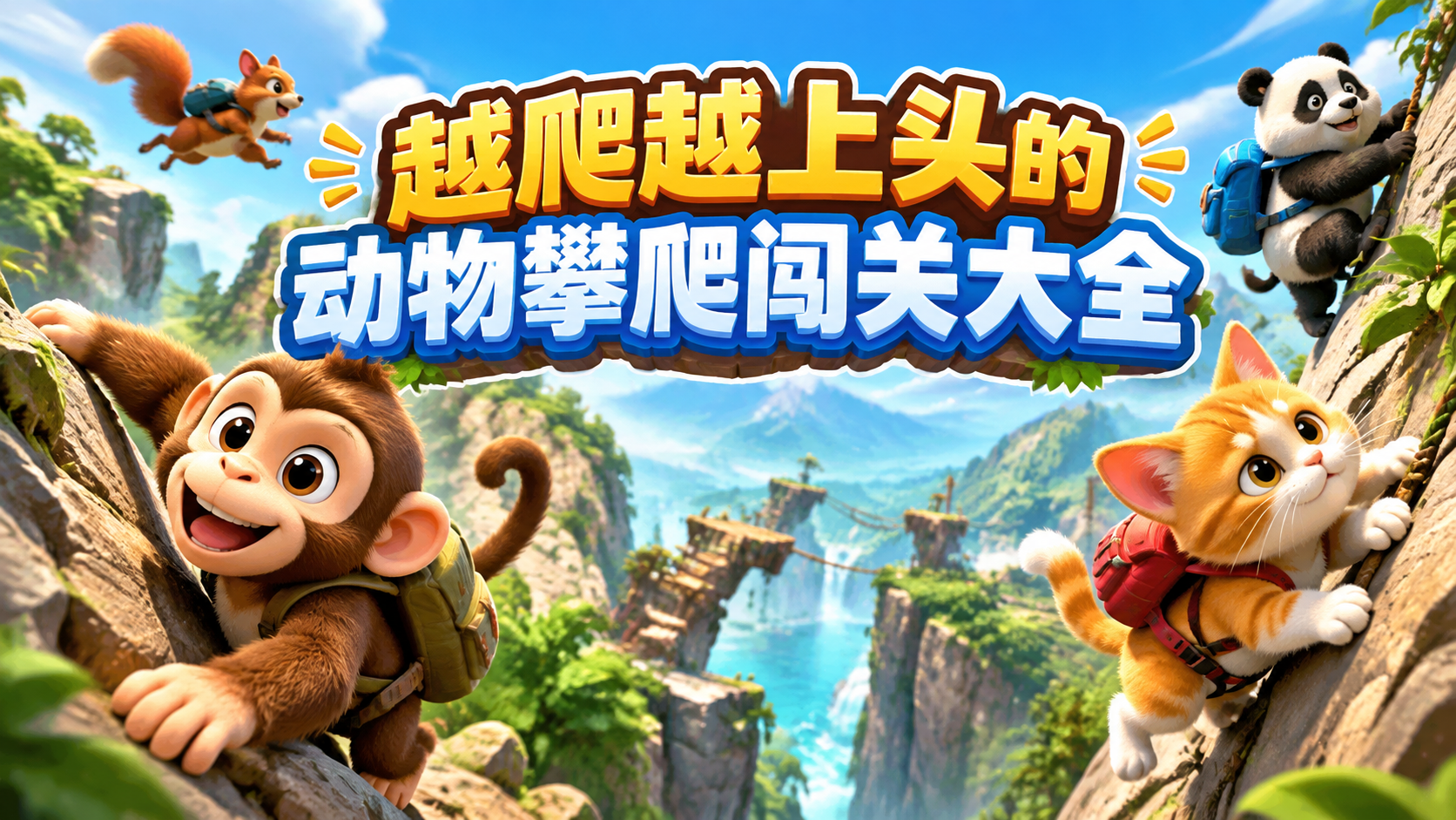越爬越上头的动物攀爬闯关大全