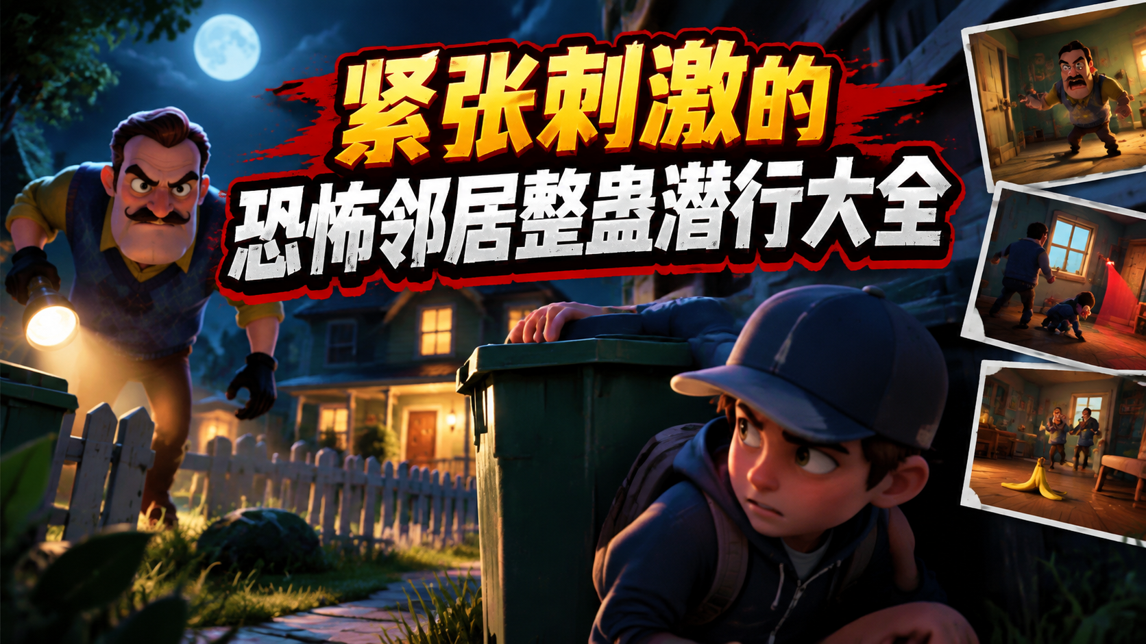 紧张刺激的恐怖邻居整蛊潜行大全