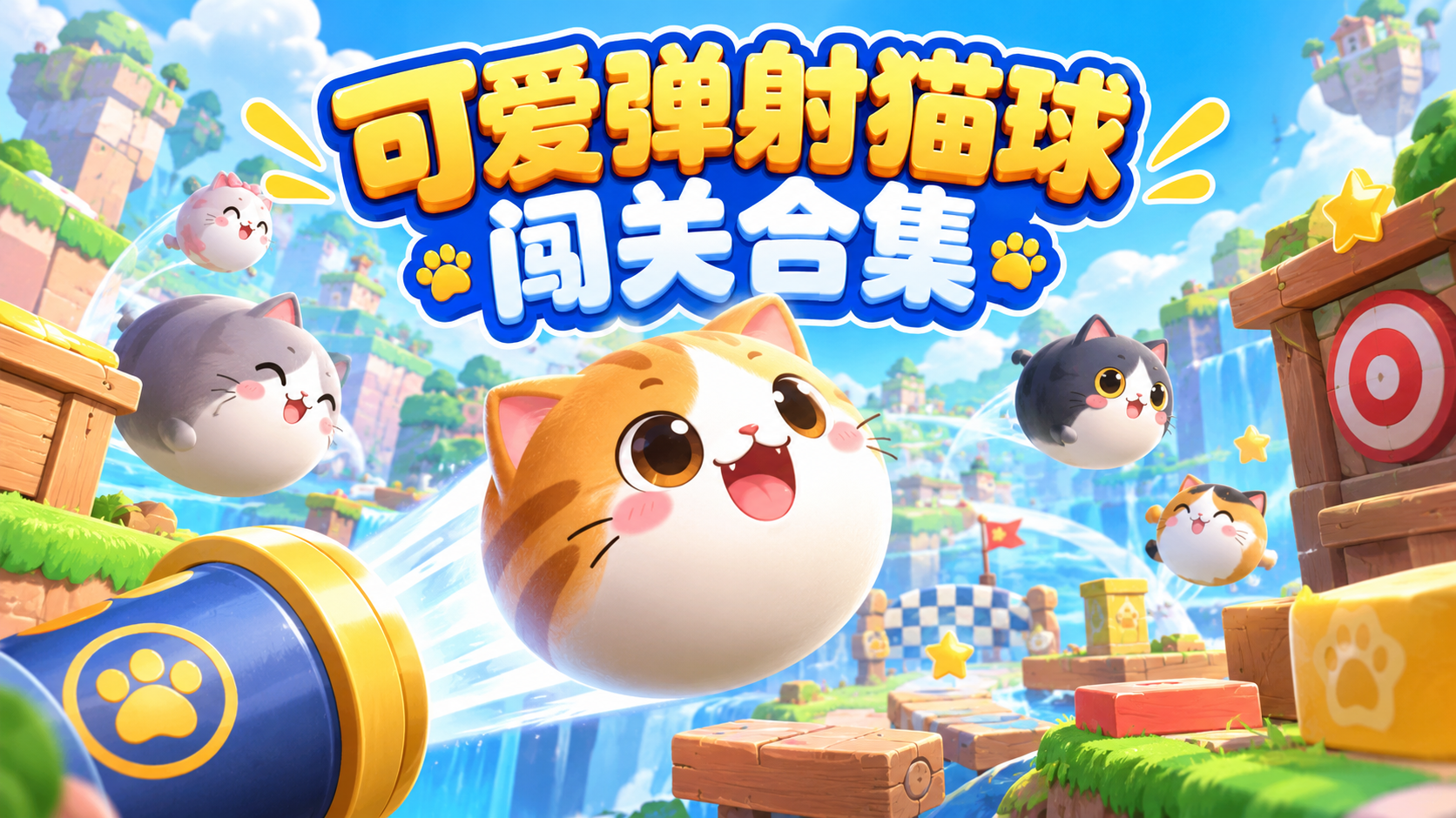 可爱弹射猫球闯关合集