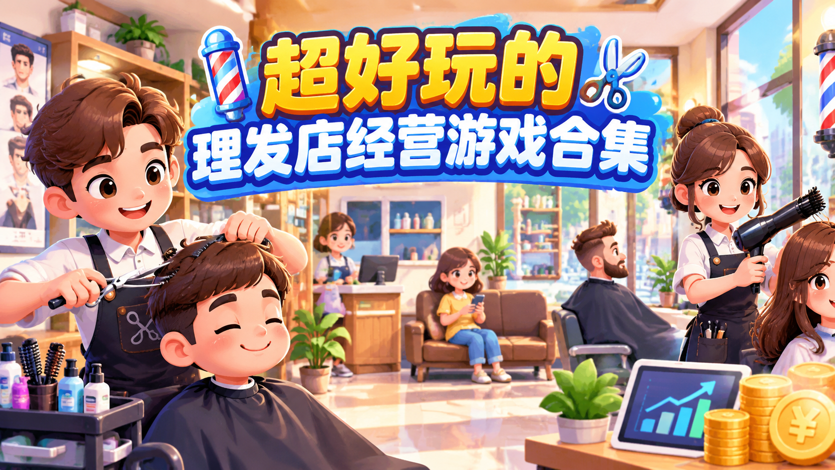 超好玩的理发店经营游戏合集