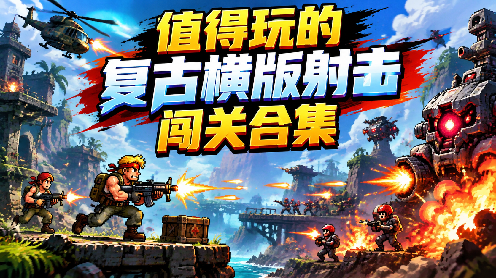 值得玩的复古横版射击闯关合集