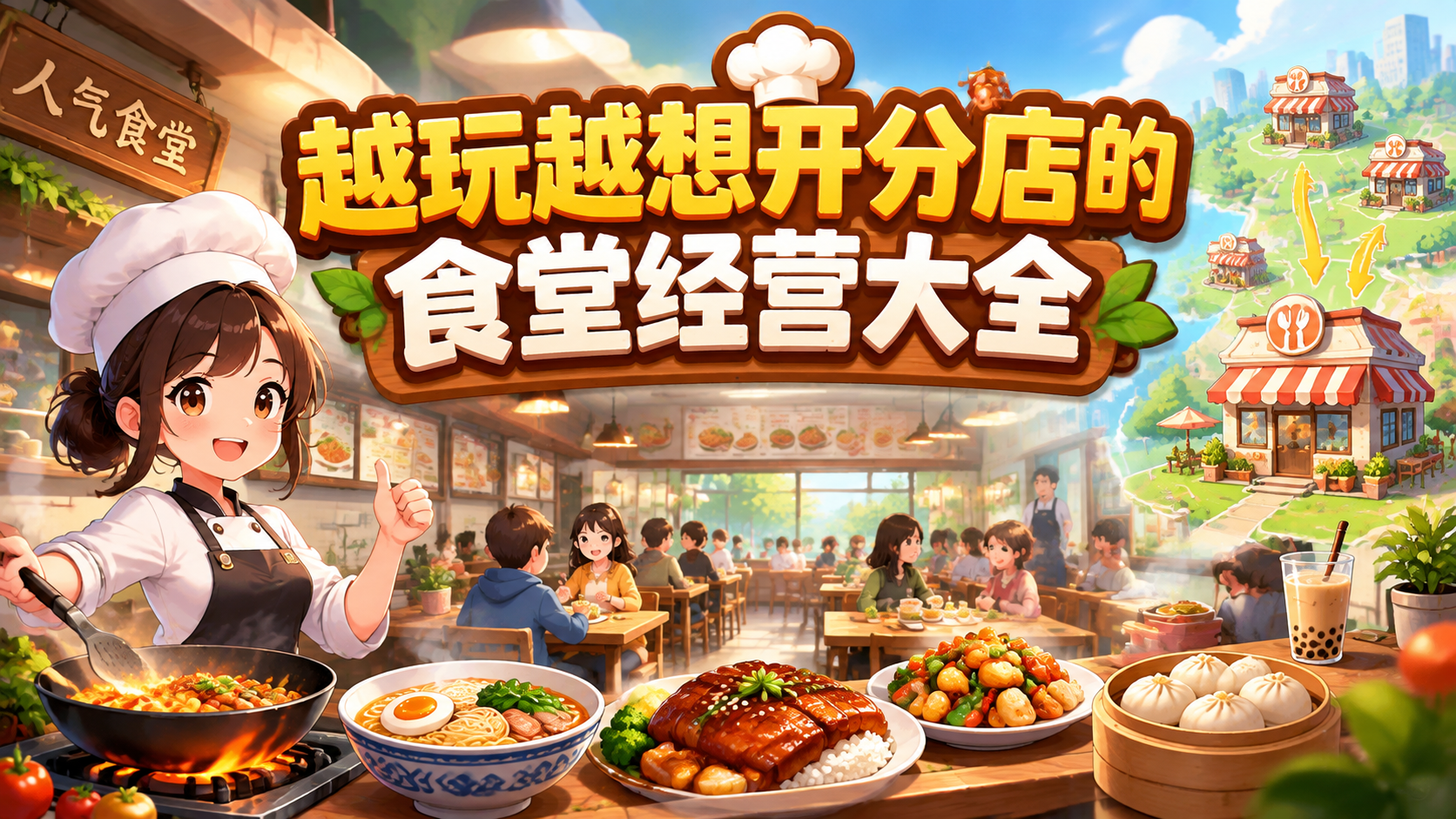 越玩越想开分店的食堂经营大全