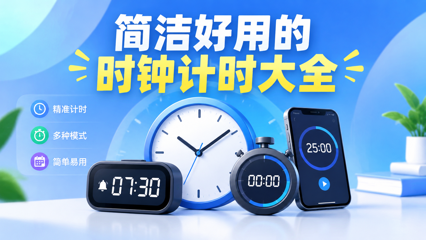 简洁好用的时钟计时大全
