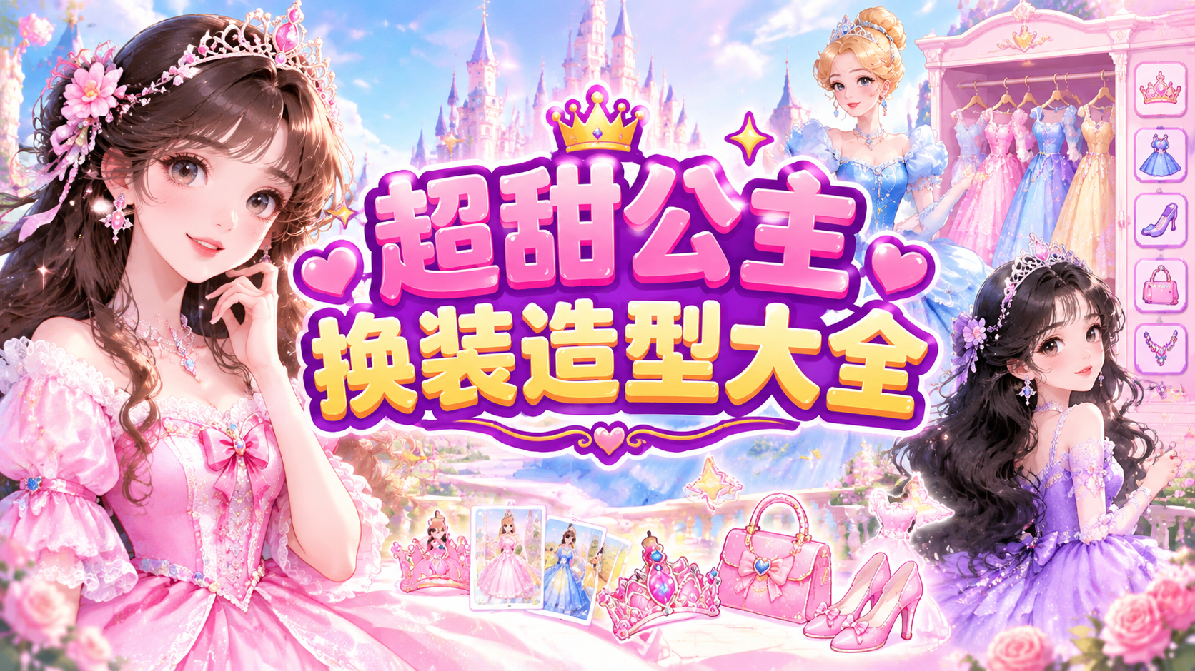 超甜公主换装造型大全