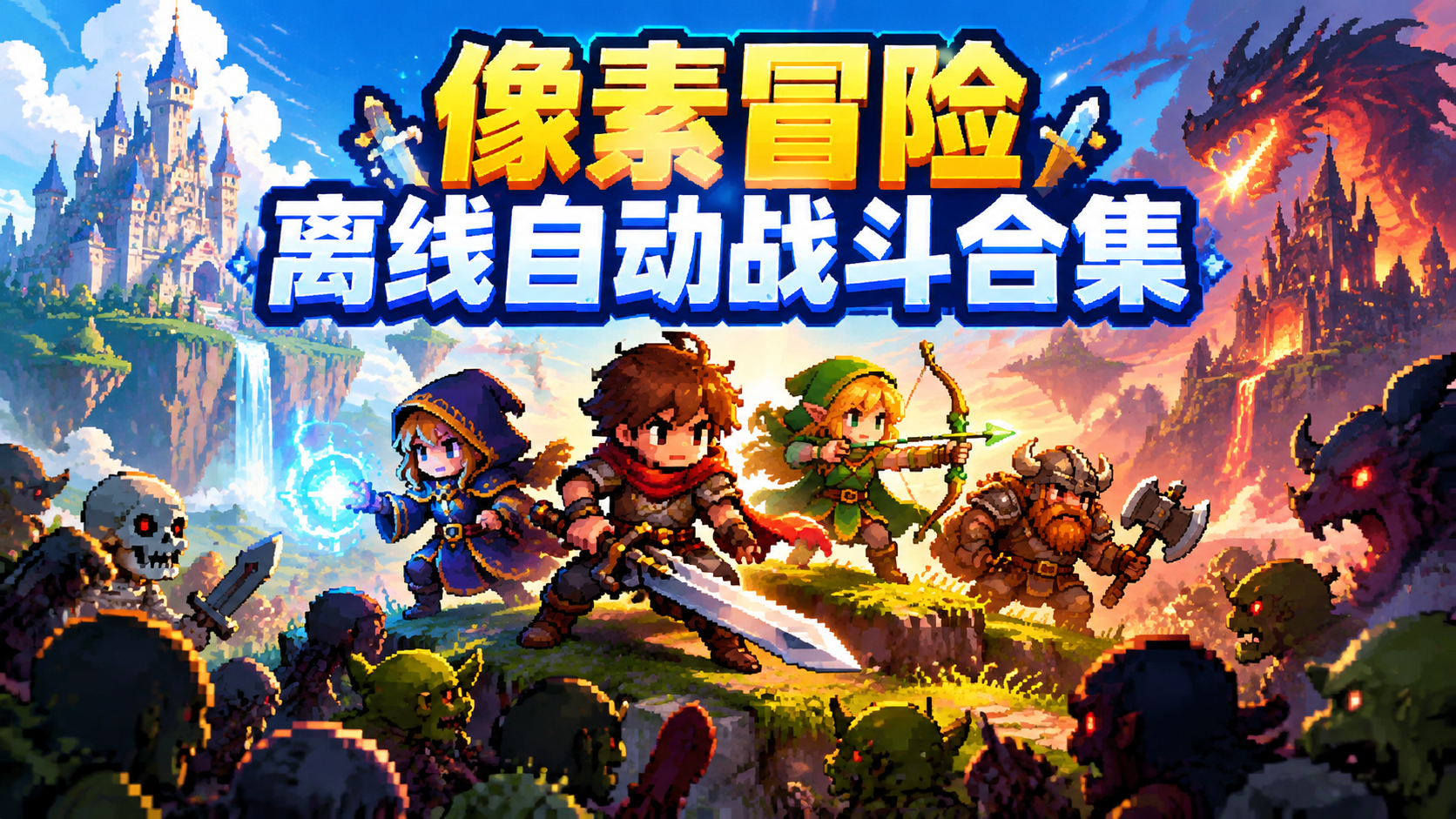像素冒险离线自动战斗合集