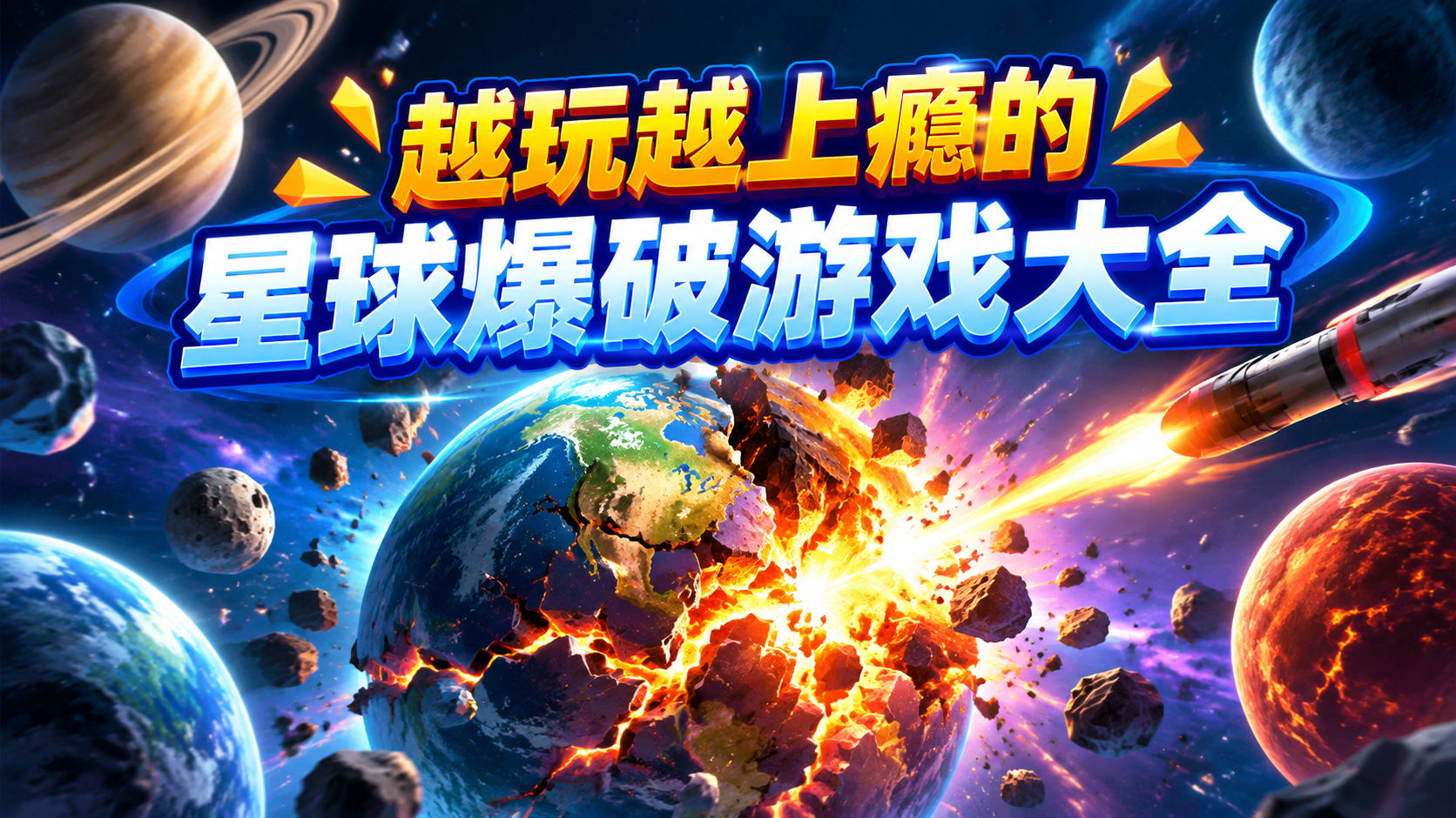 越玩越上瘾的星球爆破游戏大全