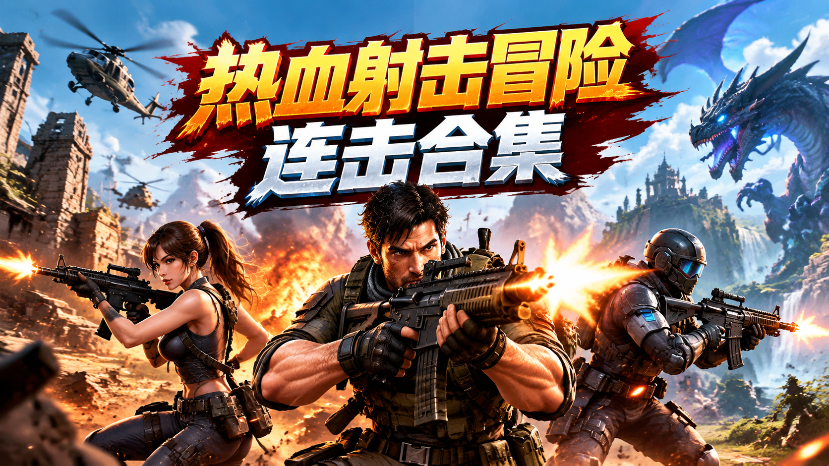 热血射击冒险连击合集