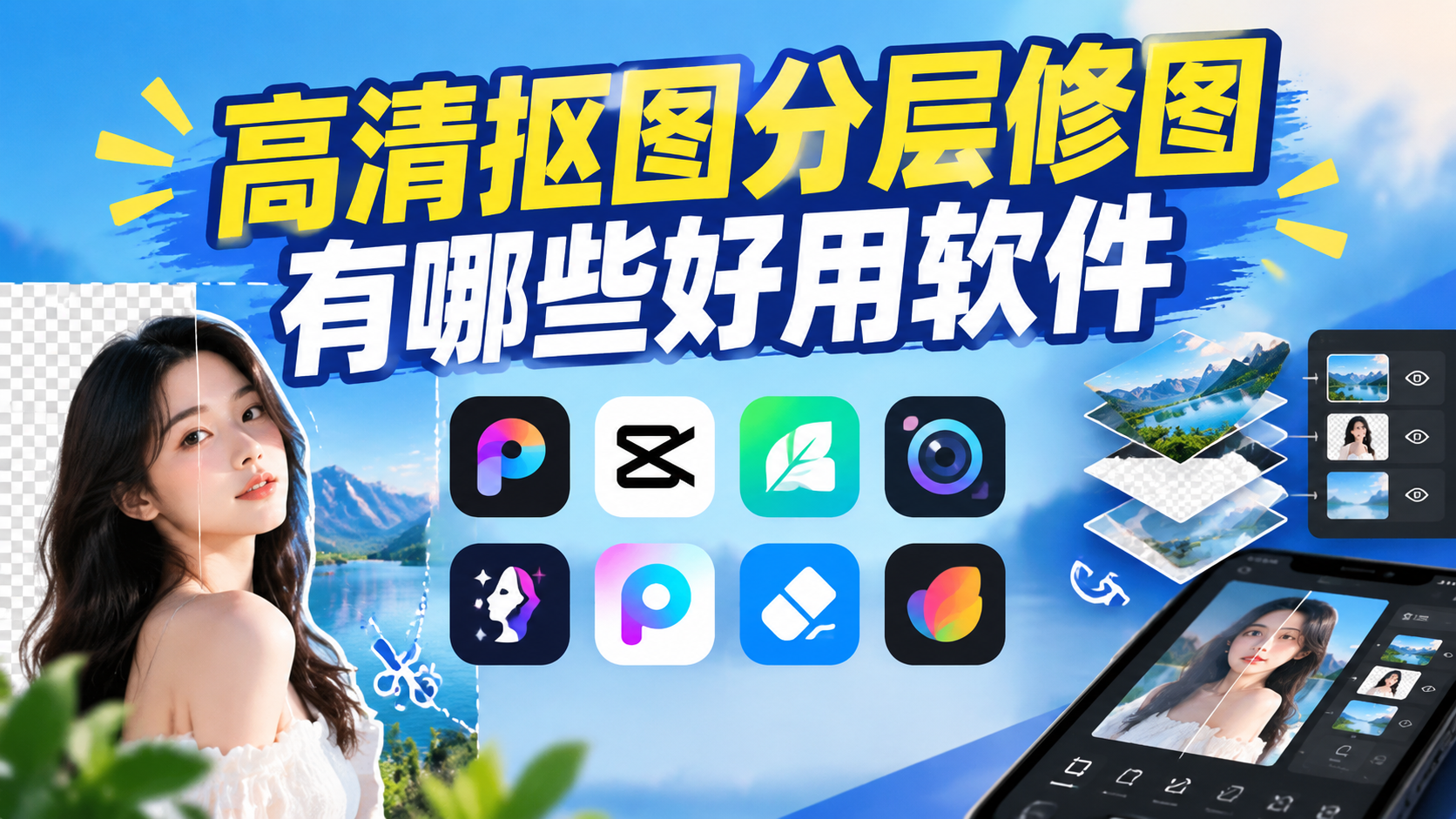高清抠图分层修图有哪些好用软件