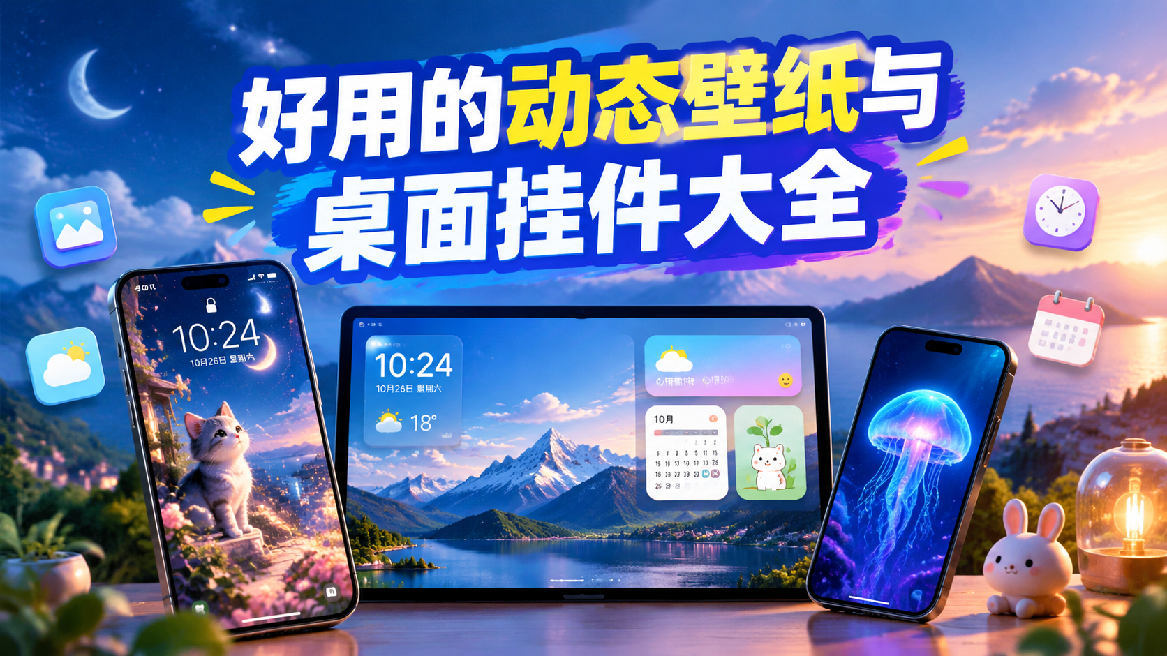 好用的动态壁纸与桌面挂件大全