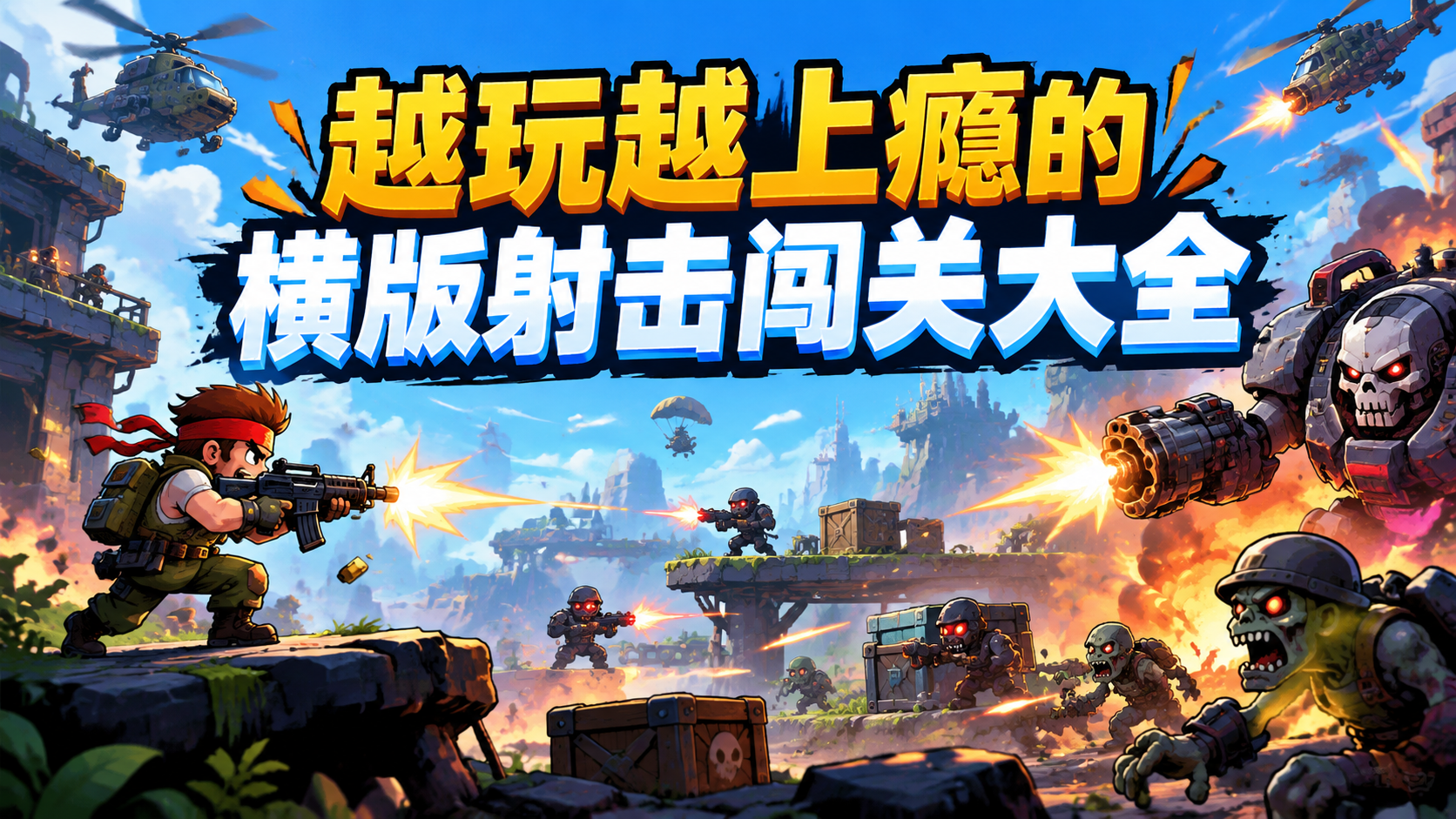 越玩越上瘾的横版射击闯关大全