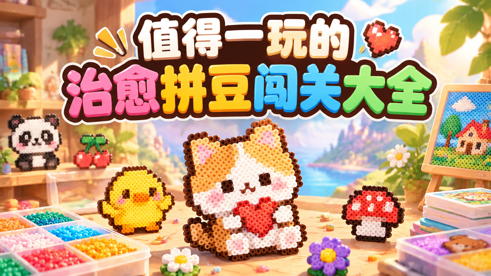 值得一玩的治愈拼豆闯关大全