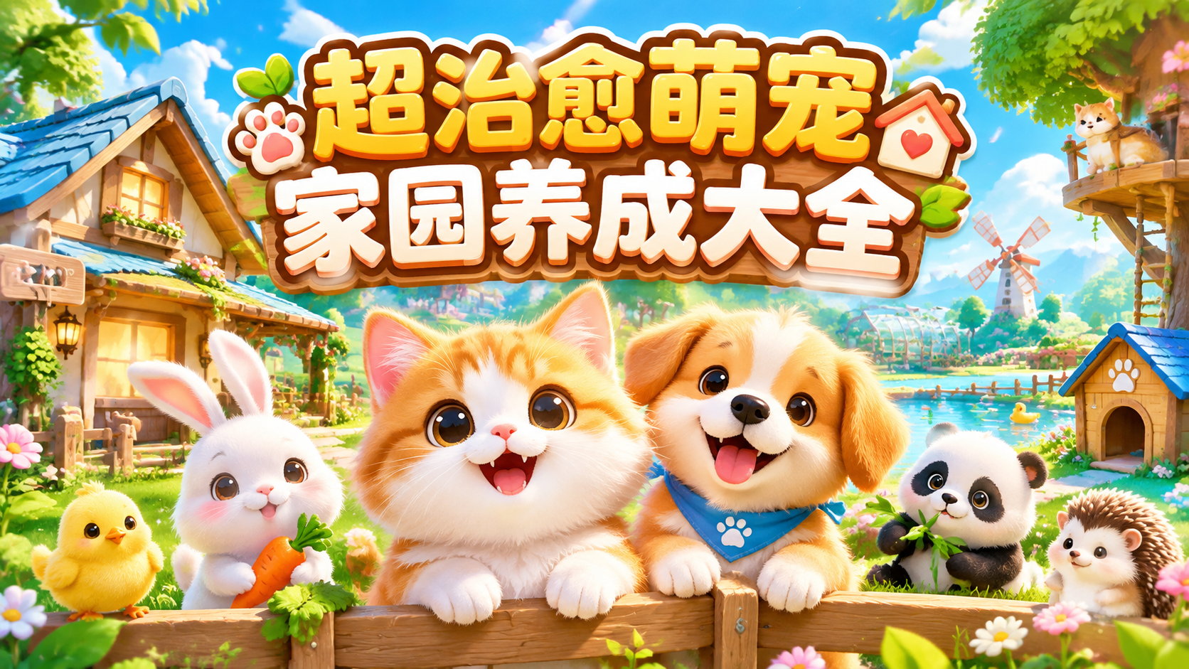 超治愈萌宠家园养成大全
