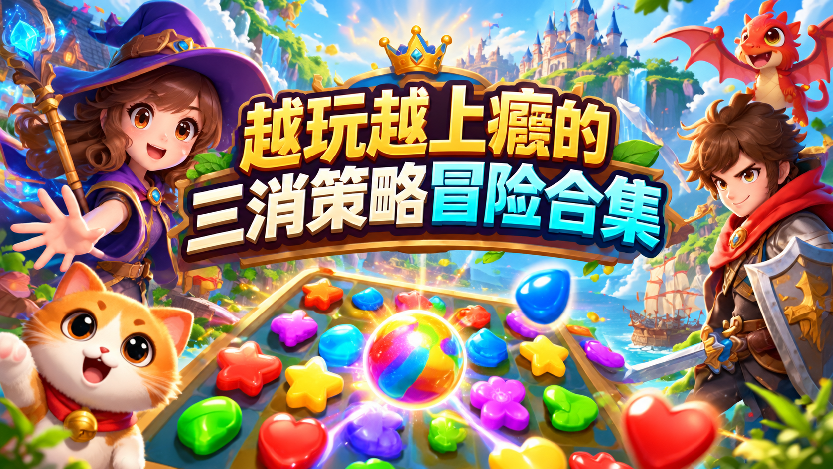 越玩越上瘾的三消策略冒险合集