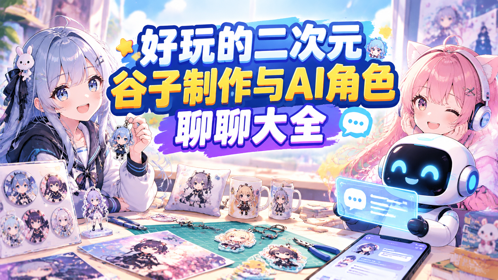 好玩的二次元谷子制作与AI角色聊聊大全
