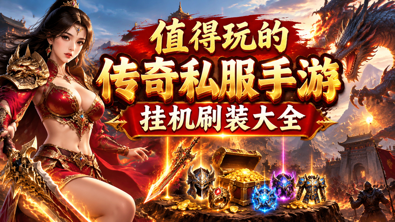 值得玩的传奇私服手游挂机刷装大全