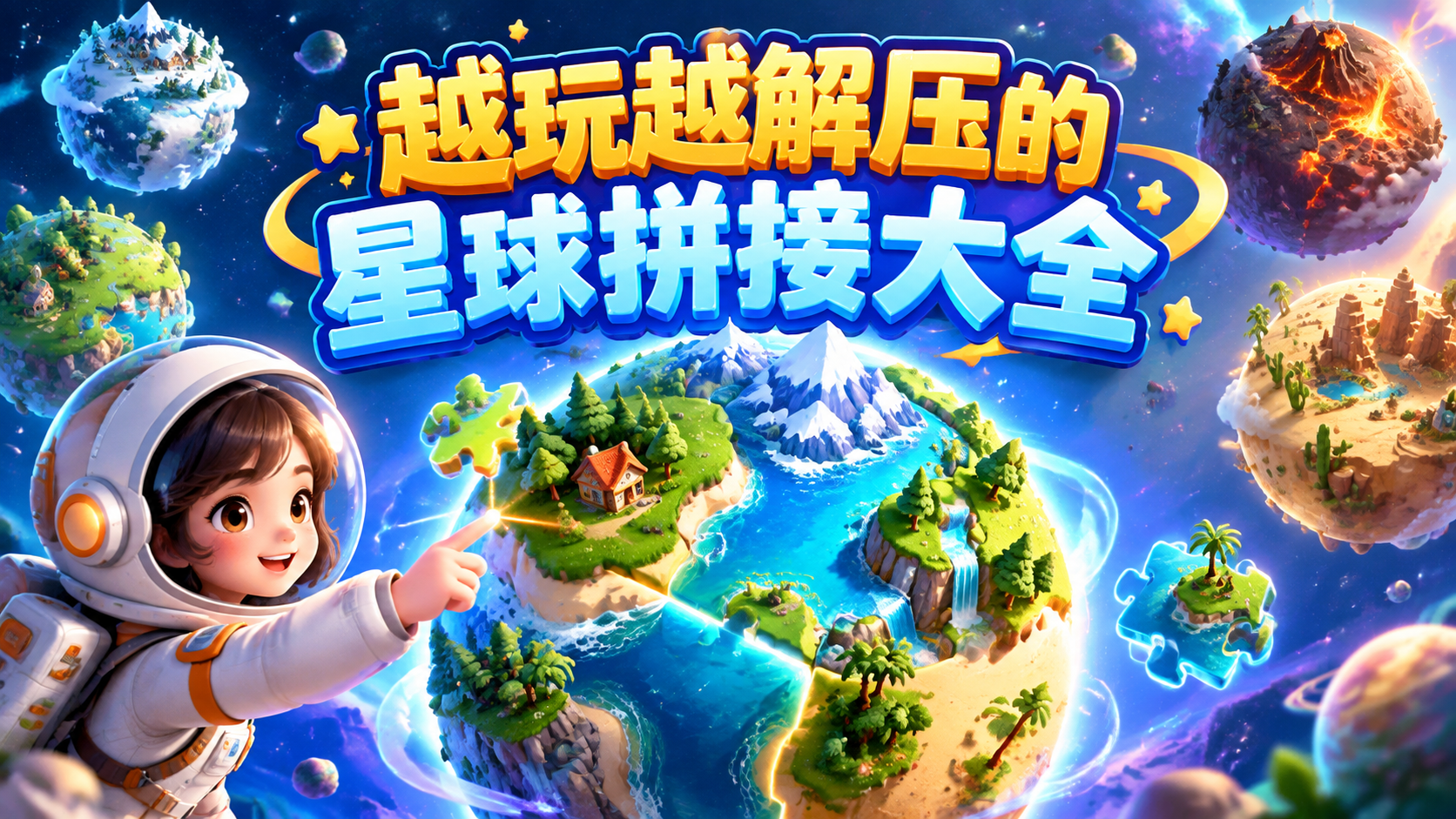 越玩越解压的星球拼接大全